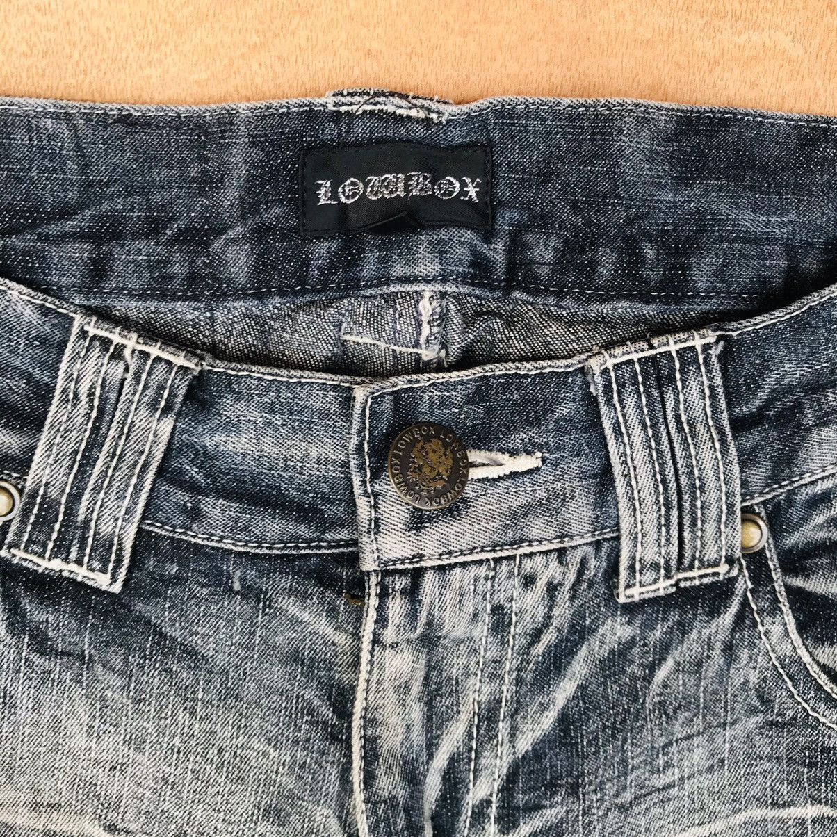 20471120 × Japanese Brand × Tornado Mart Lowbox bondage Spiral Knee zipper flashwash Crack Mark Size US 29 - 12 Thumbnail