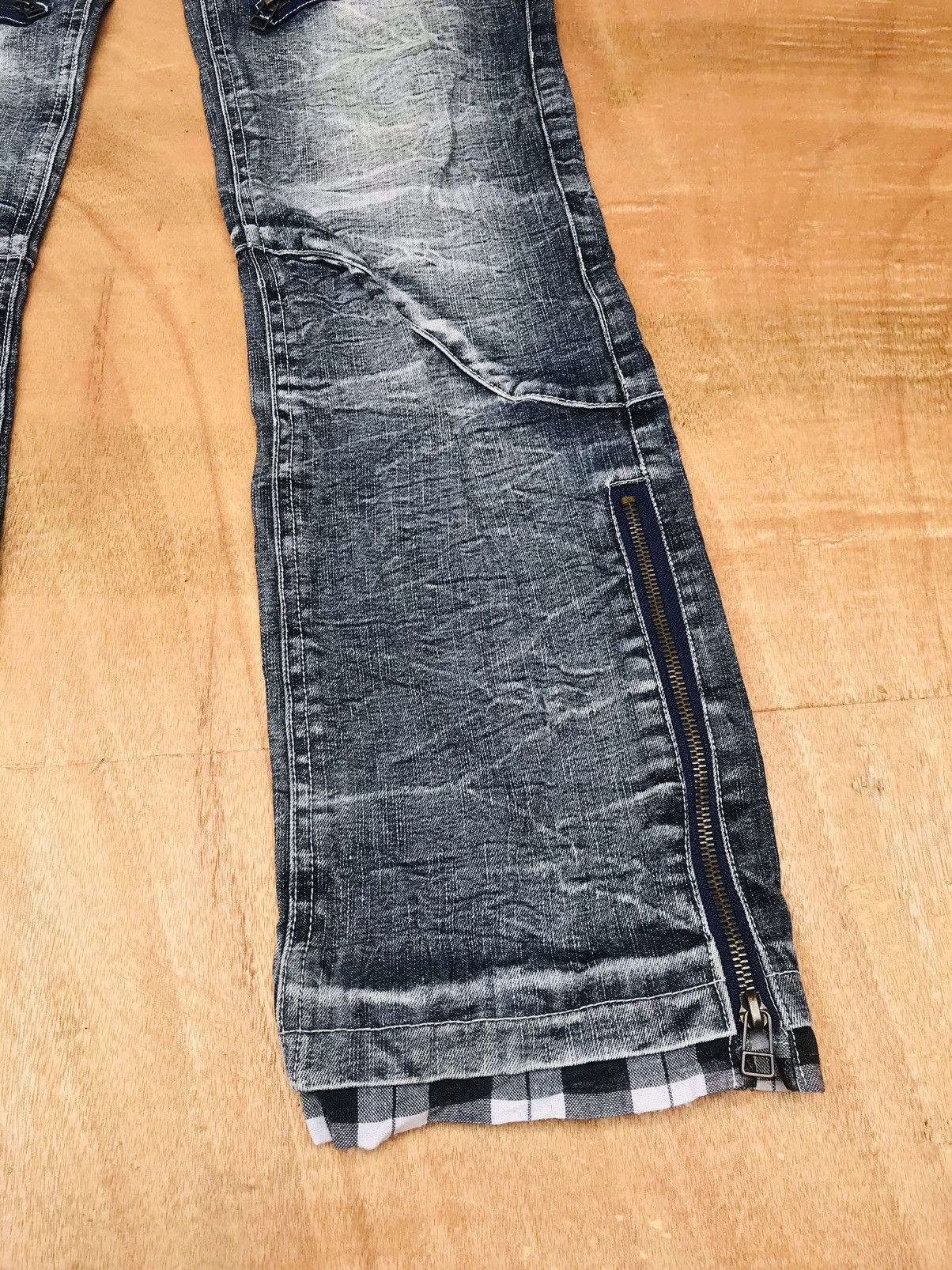 20471120 × Japanese Brand × Tornado Mart Lowbox bondage Spiral Knee zipper flashwash Crack Mark Size US 29 - 9 Thumbnail