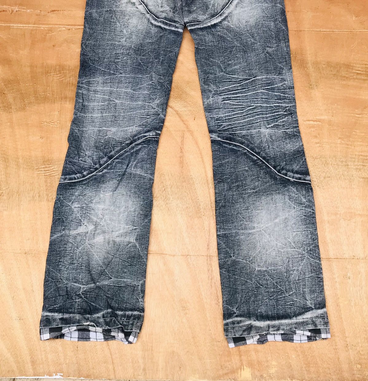 20471120 × Japanese Brand × Tornado Mart Lowbox bondage Spiral Knee zipper flashwash Crack Mark Size US 29 - 13 Thumbnail