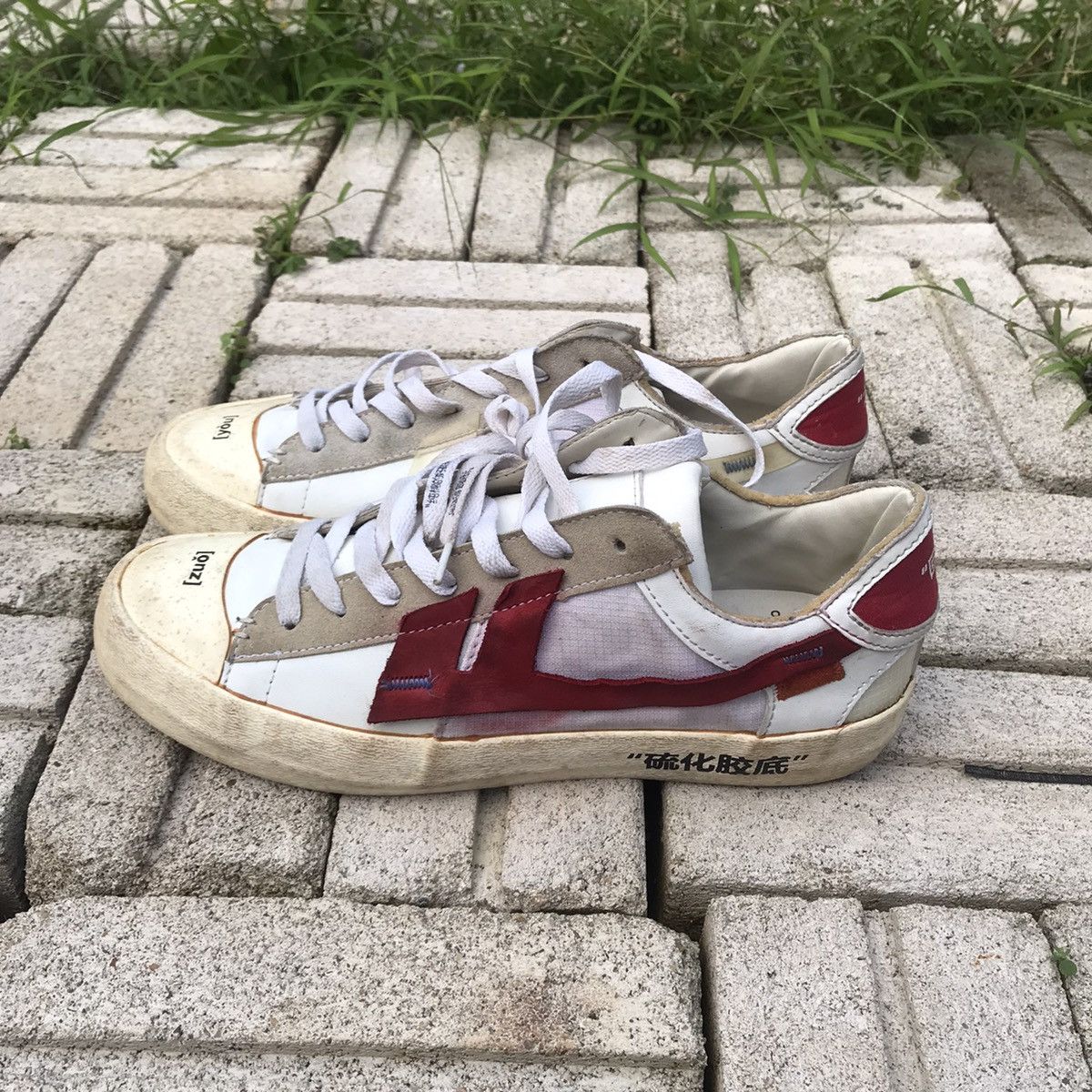 Handmade TheRemade X K.Yee dirty skate punk streetwear leathercotton Size US 9 / EU 42 - 4 Thumbnail