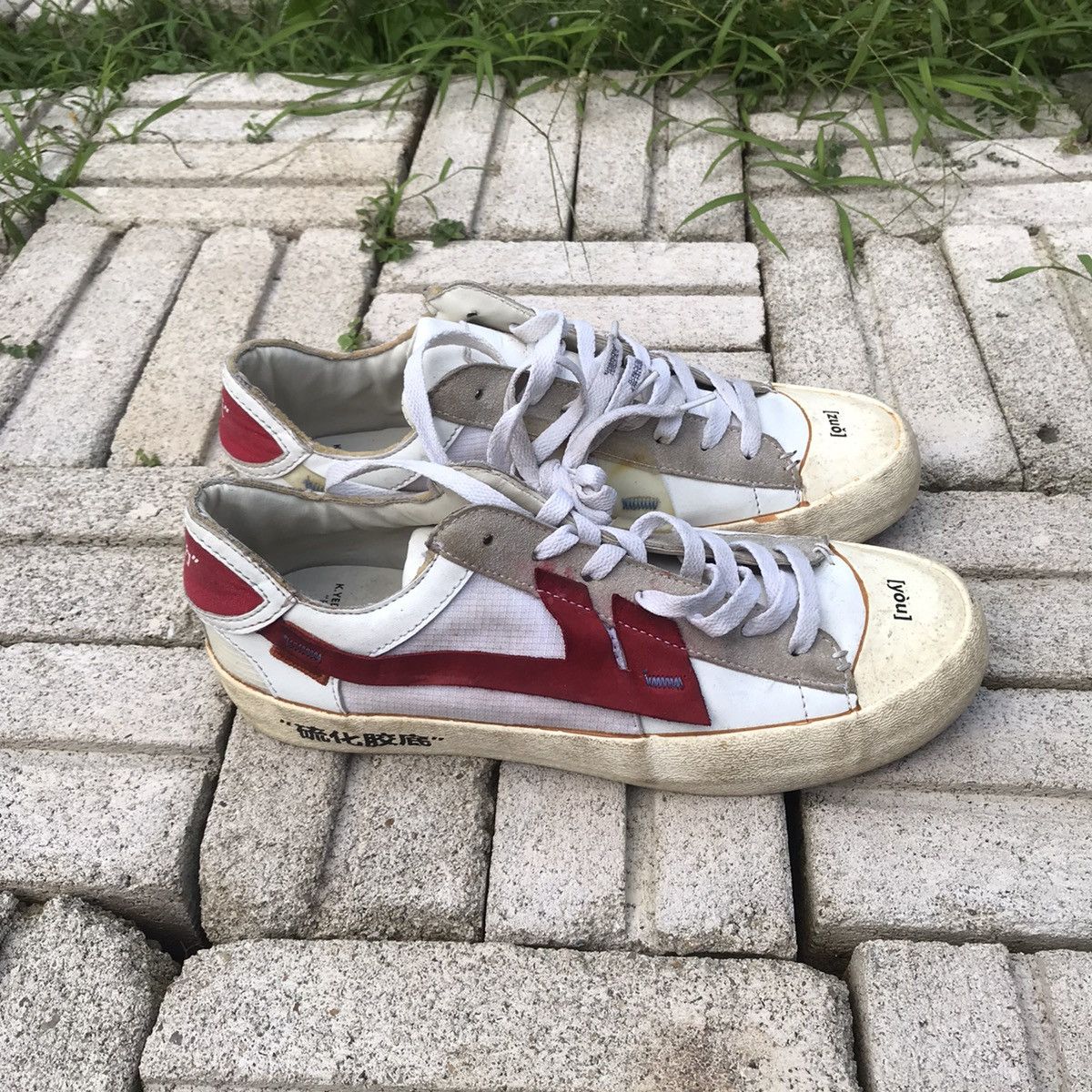 Handmade TheRemade X K.Yee dirty skate punk streetwear leathercotton Size US 9 / EU 42 - 2 Thumbnail