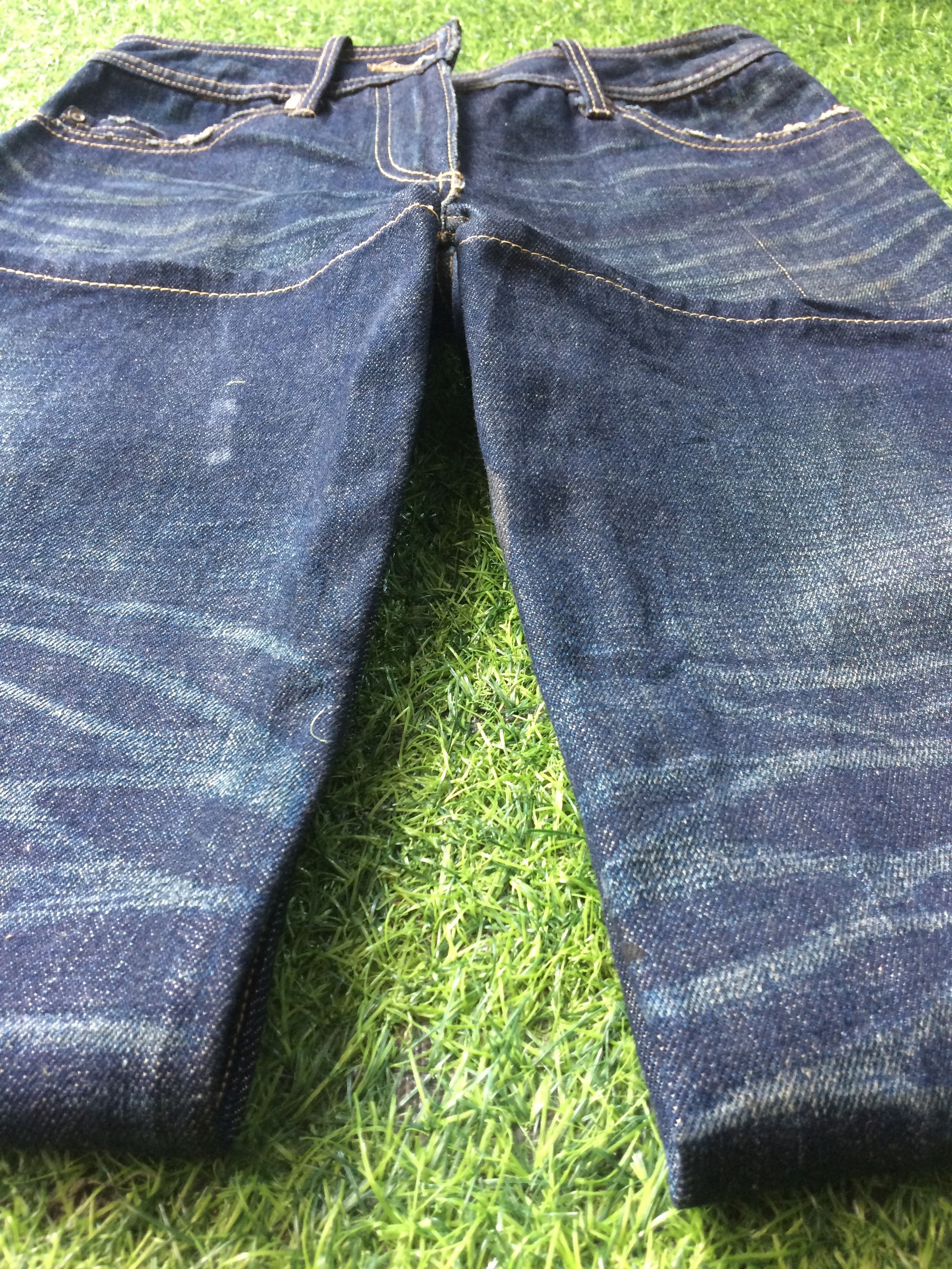 Japanese Brand Japanese Painted Flared Denim Jeans #D-362 Size 25" / US 0 / IT 36 - 6 Thumbnail