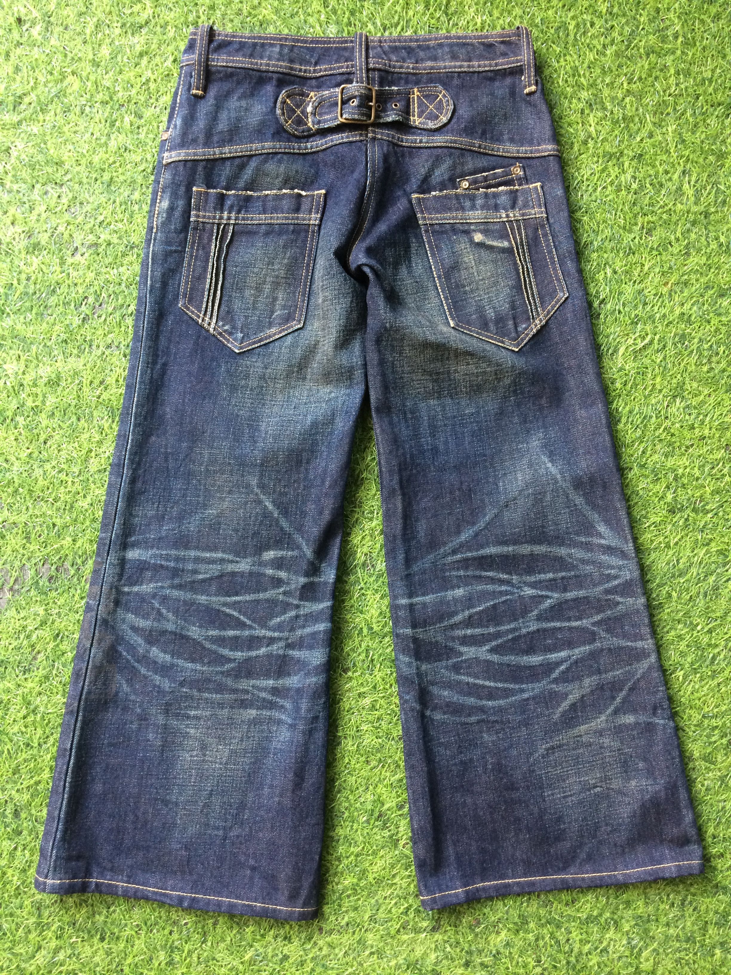 Japanese Brand Japanese Painted Flared Denim Jeans #D-362 Size 25" / US 0 / IT 36 - 8 Thumbnail