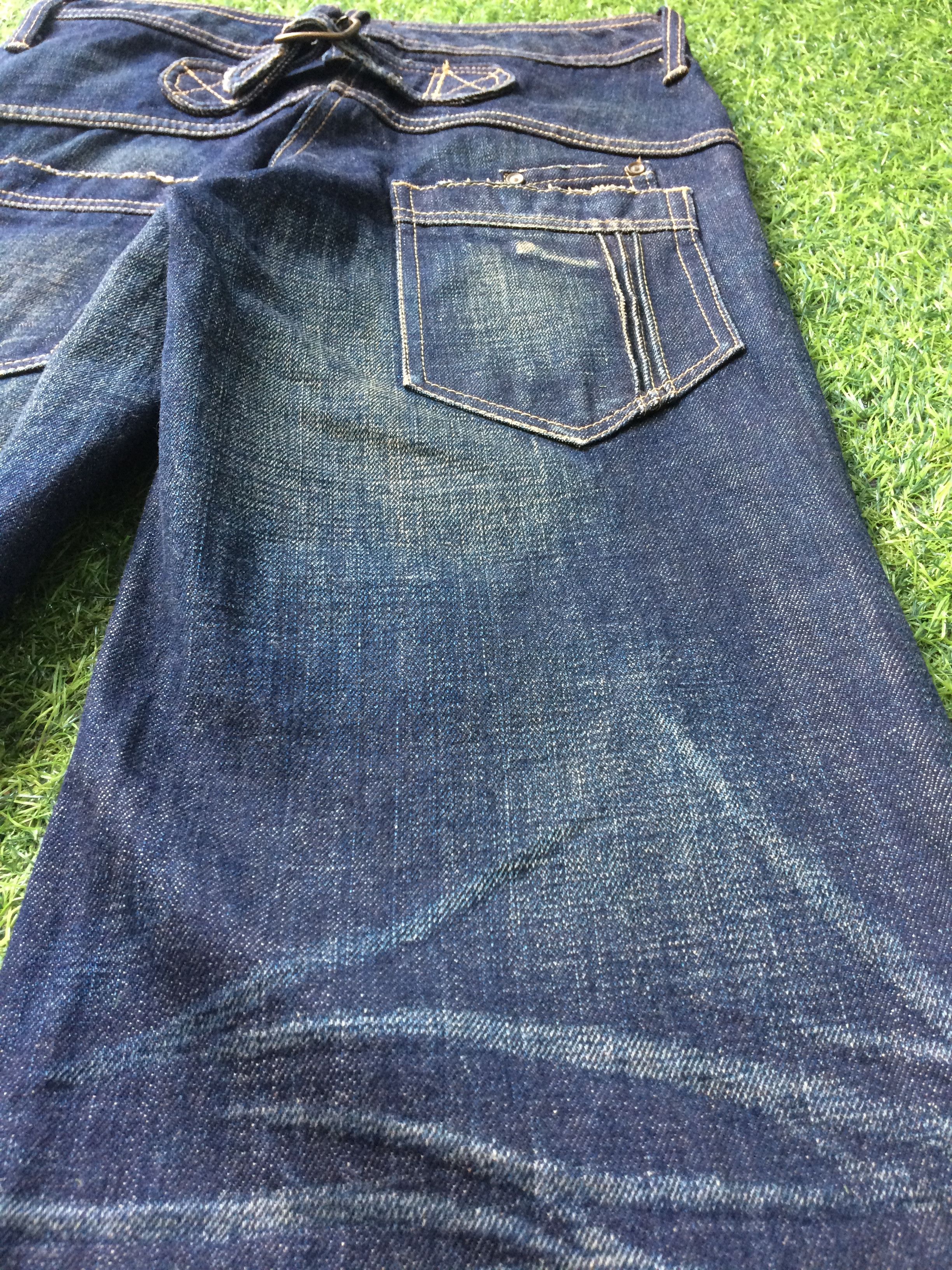 Japanese Brand Japanese Painted Flared Denim Jeans #D-362 Size 25" / US 0 / IT 36 - 9 Thumbnail