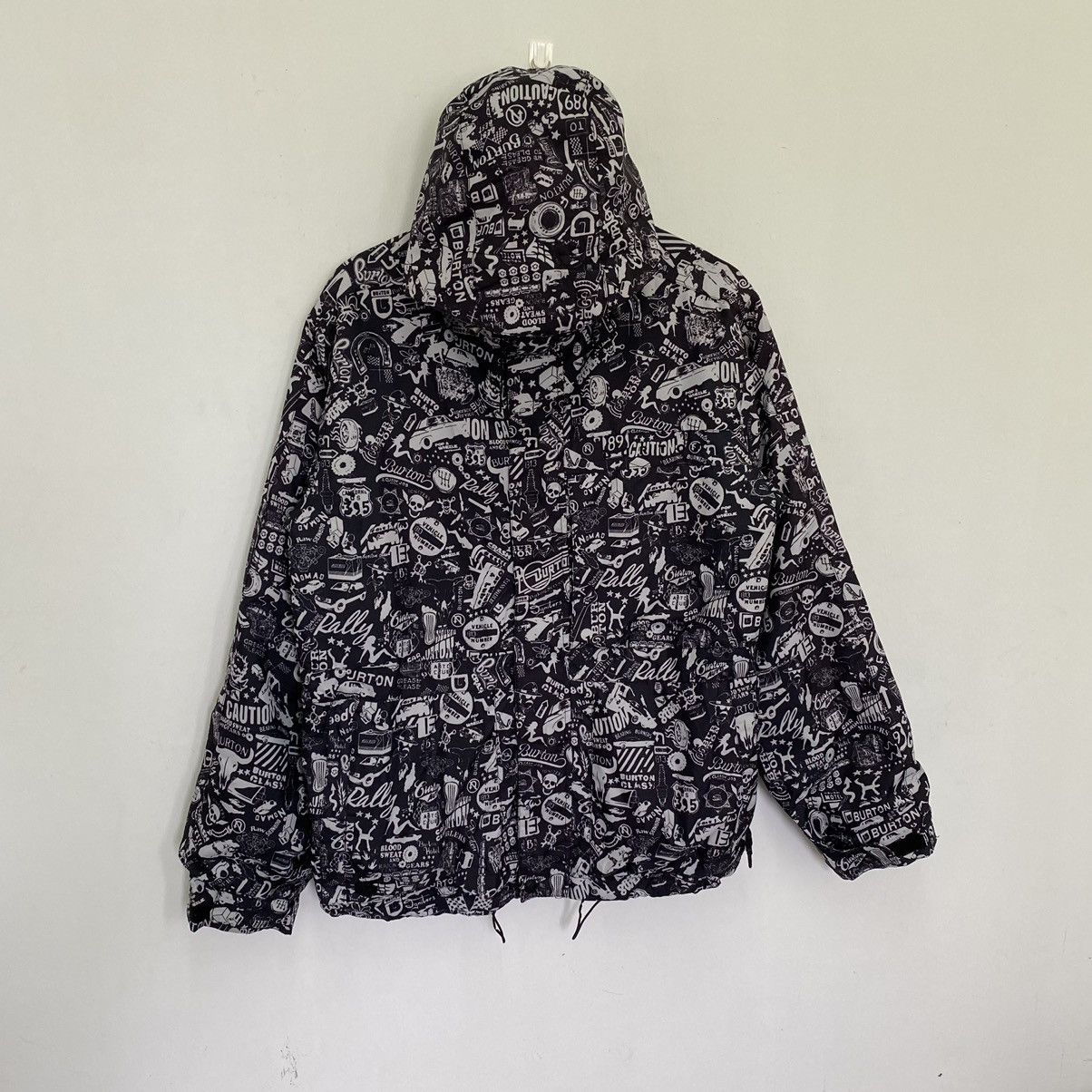 Japanese Brand × Vintage Vintage Burton Full Print Printed Hoodie Zip Up Jacket Size US XL / EU 56 / 4 - 1 Thumbnail