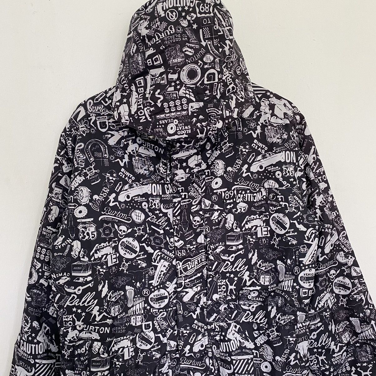 Japanese Brand × Vintage Vintage Burton Full Print Printed Hoodie Zip Up Jacket Size US XL / EU 56 / 4 - 2 Thumbnail