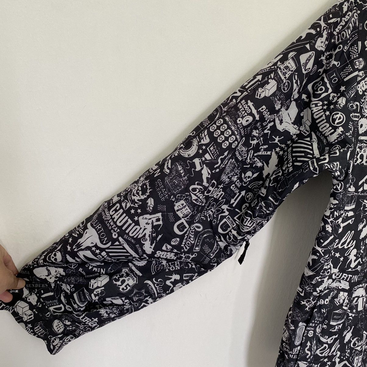 Japanese Brand × Vintage Vintage Burton Full Print Printed Hoodie Zip Up Jacket Size US XL / EU 56 / 4 - 3 Thumbnail