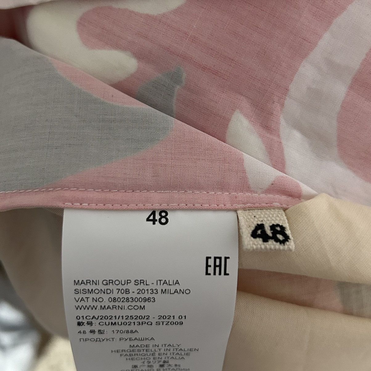 Marni New Marni Floral Print Shirt Size 48EU Size US M / EU 48-50 / 2 - 6 Thumbnail