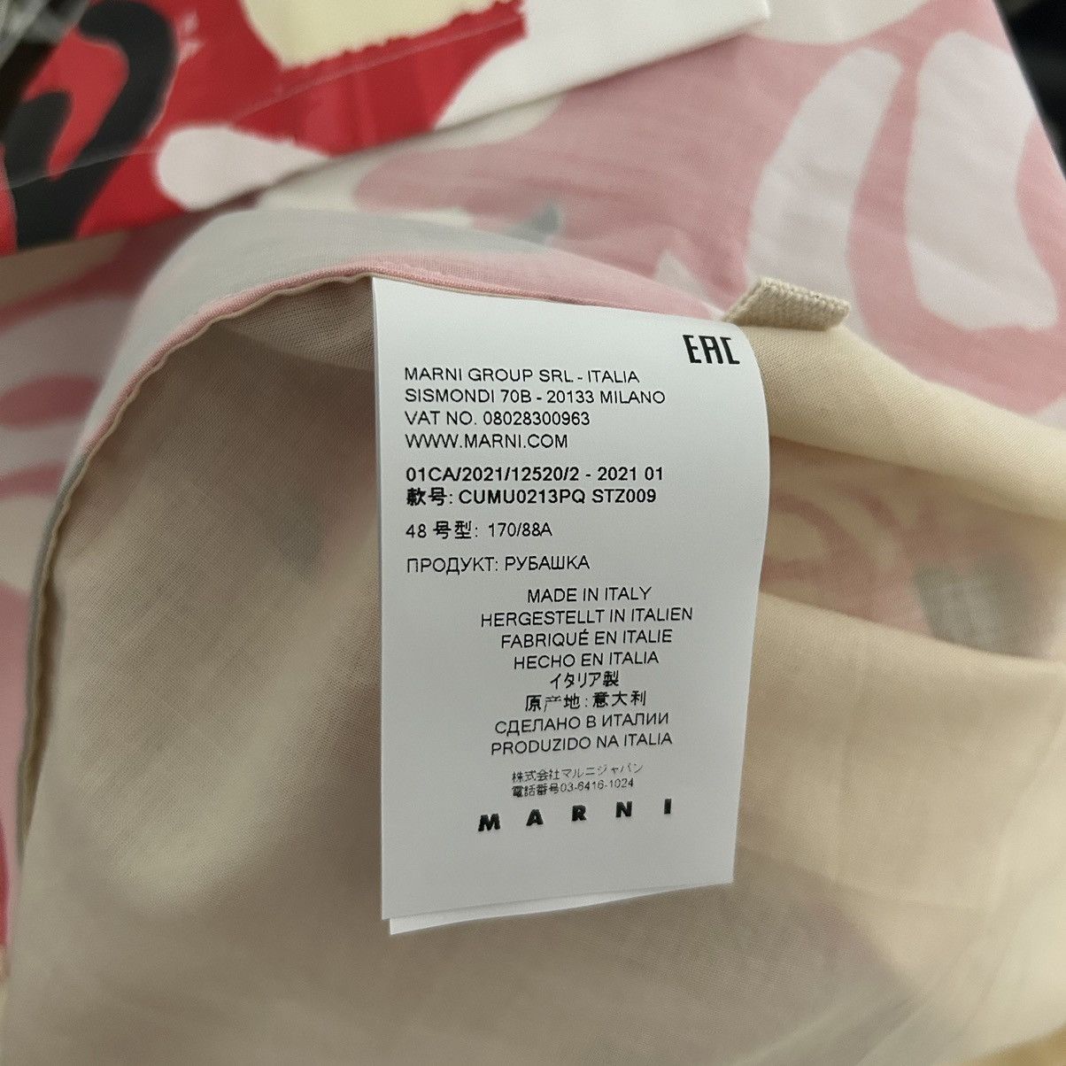 Marni New Marni Floral Print Shirt Size 48EU Size US M / EU 48-50 / 2 - 5 Thumbnail