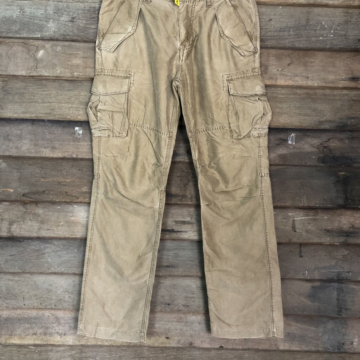 Japanese Brand Back Number Brown Multipocket Tactical Cargo Pants #4593 Size US 30 / EU 46 - 3 Thumbnail