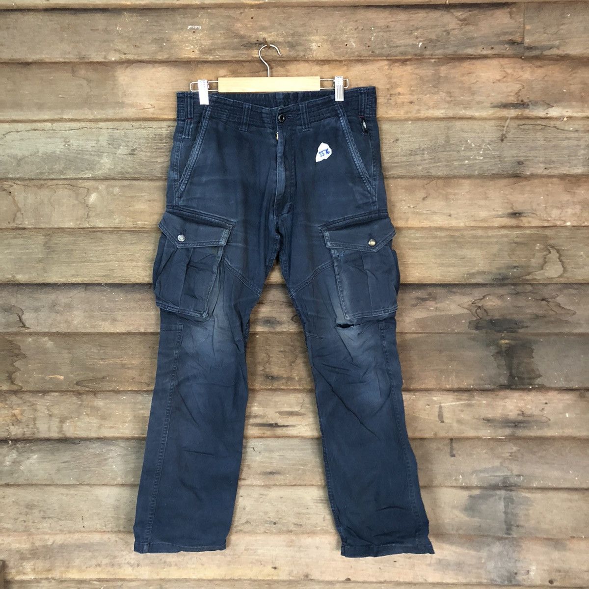 DL Geride Dark Blue Cargo tactical Multipocket Pants #5576