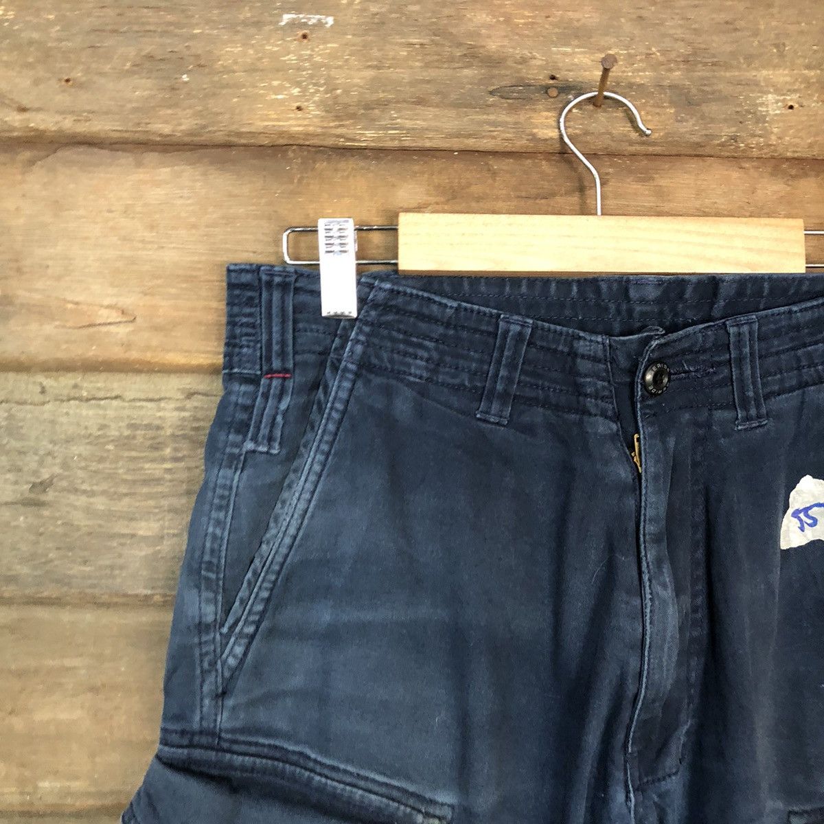 Faded Glory × Japanese Brand DL Geride Dark Blue Cargo tactical Multipocket Pants #5576 Size US 30 / EU 46 - 4 Thumbnail