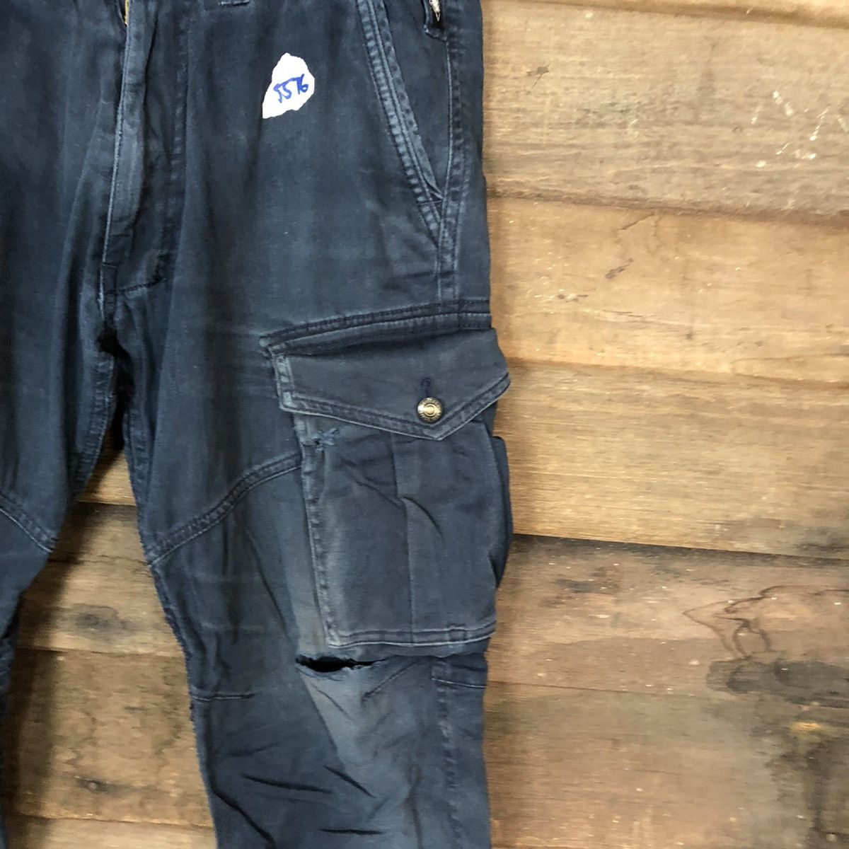 Faded Glory × Japanese Brand DL Geride Dark Blue Cargo tactical Multipocket Pants #5576 Size US 30 / EU 46 - 7 Thumbnail
