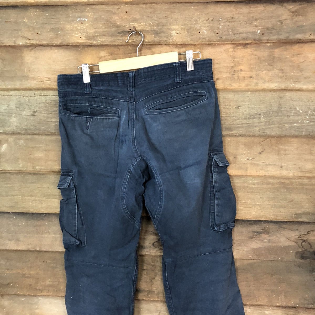 Faded Glory × Japanese Brand DL Geride Dark Blue Cargo tactical Multipocket Pants #5576 Size US 30 / EU 46 - 12 Thumbnail