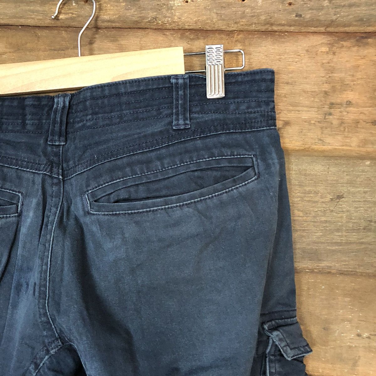 Faded Glory × Japanese Brand DL Geride Dark Blue Cargo tactical Multipocket Pants #5576 Size US 30 / EU 46 - 15 Thumbnail
