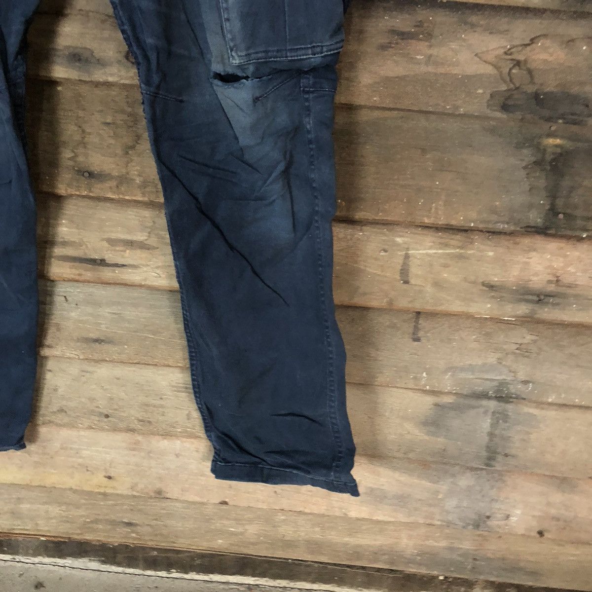 Faded Glory × Japanese Brand DL Geride Dark Blue Cargo tactical Multipocket Pants #5576 Size US 30 / EU 46 - 9 Thumbnail