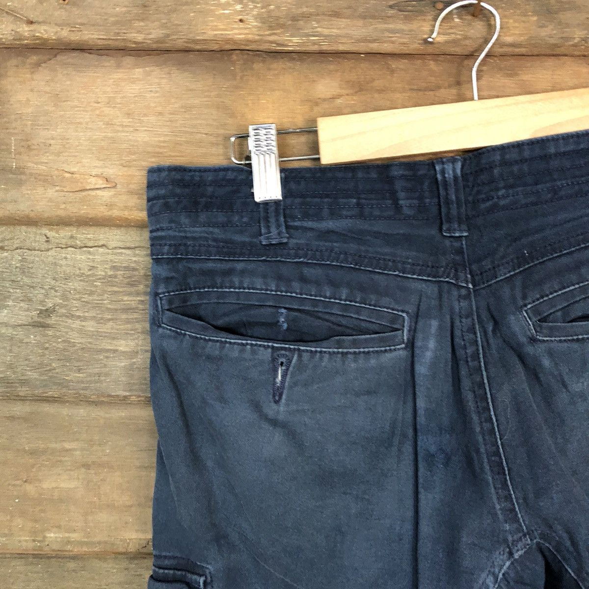 Faded Glory × Japanese Brand DL Geride Dark Blue Cargo tactical Multipocket Pants #5576 Size US 30 / EU 46 - 14 Thumbnail