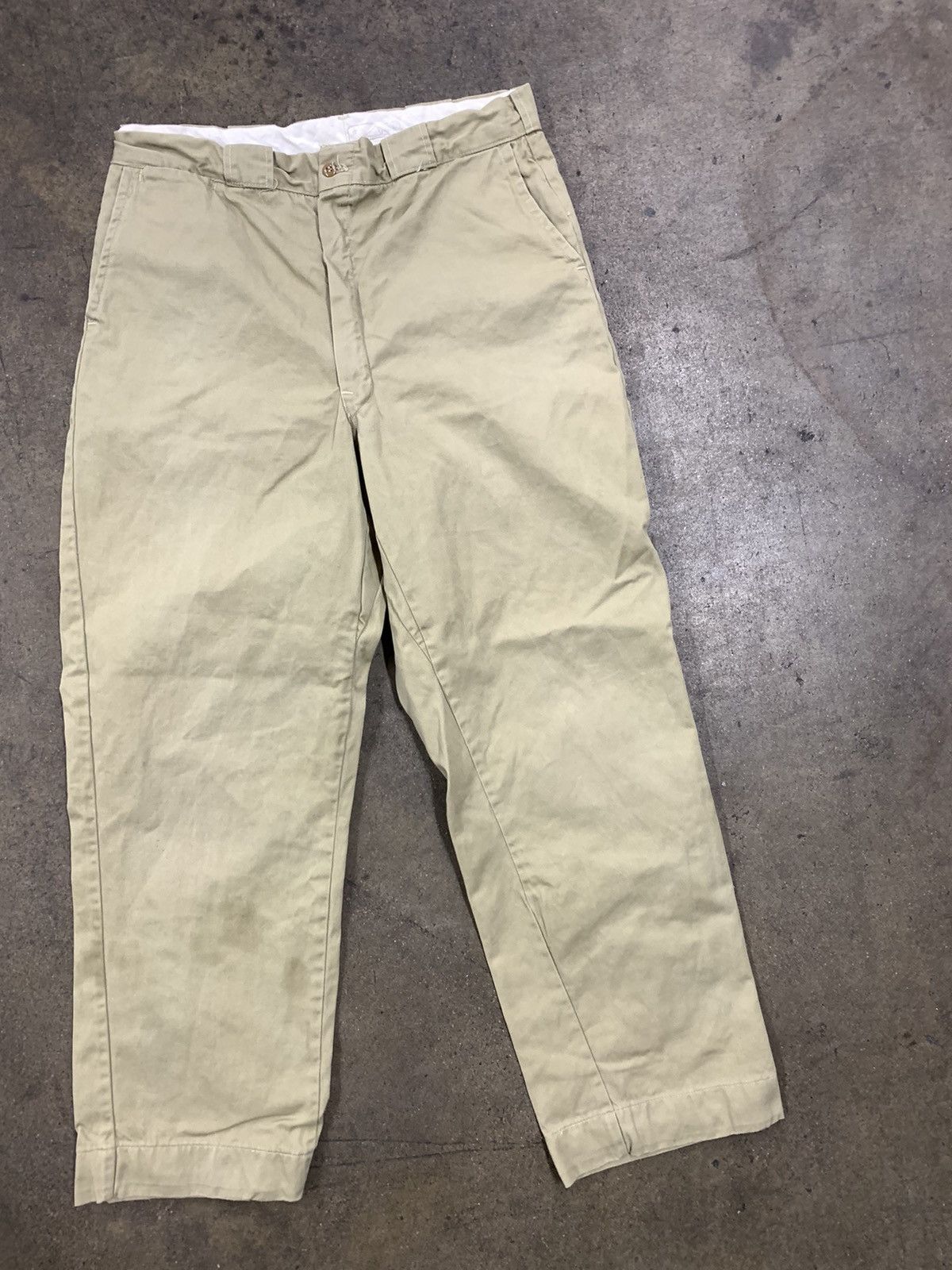 Vintage Vintage 1960s Sanforized Tan Work Pants | Grailed