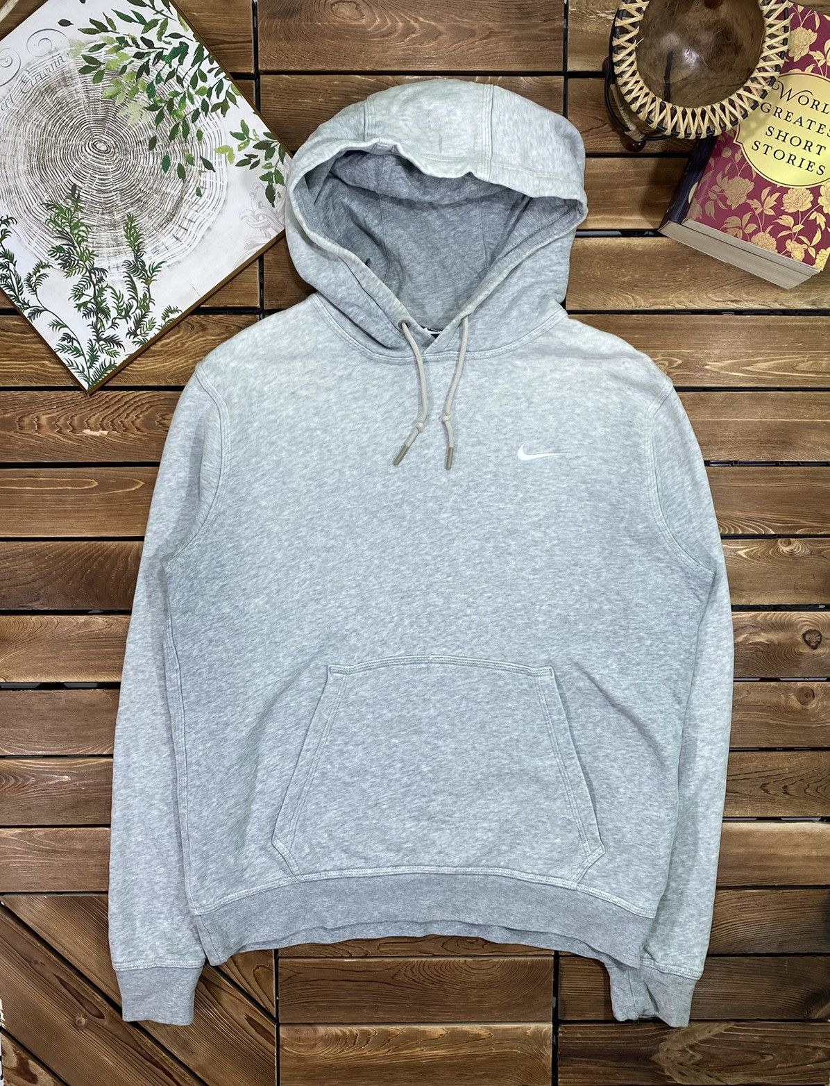 Nike × Vintage Vintage Nike small logo With Hoodie Sweatshirt Size L Size US L / EU 52-54 / 3 - 2 Thumbnail