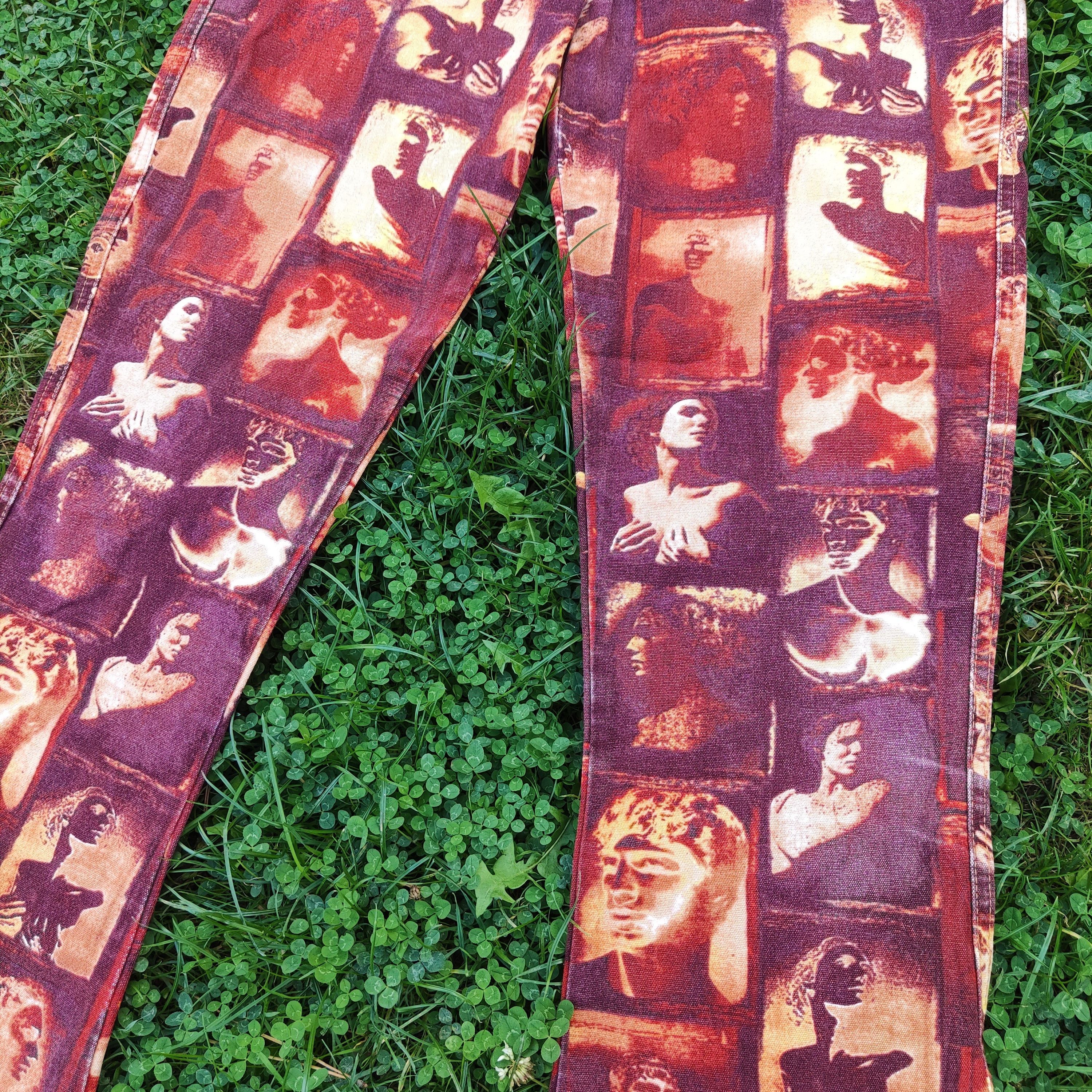 Jean Paul Gaultier Jean Paul Gaultier Face Faces Adonis Portrait Vintage Pants Size 25" / US 0 / IT 36 - 4 Thumbnail