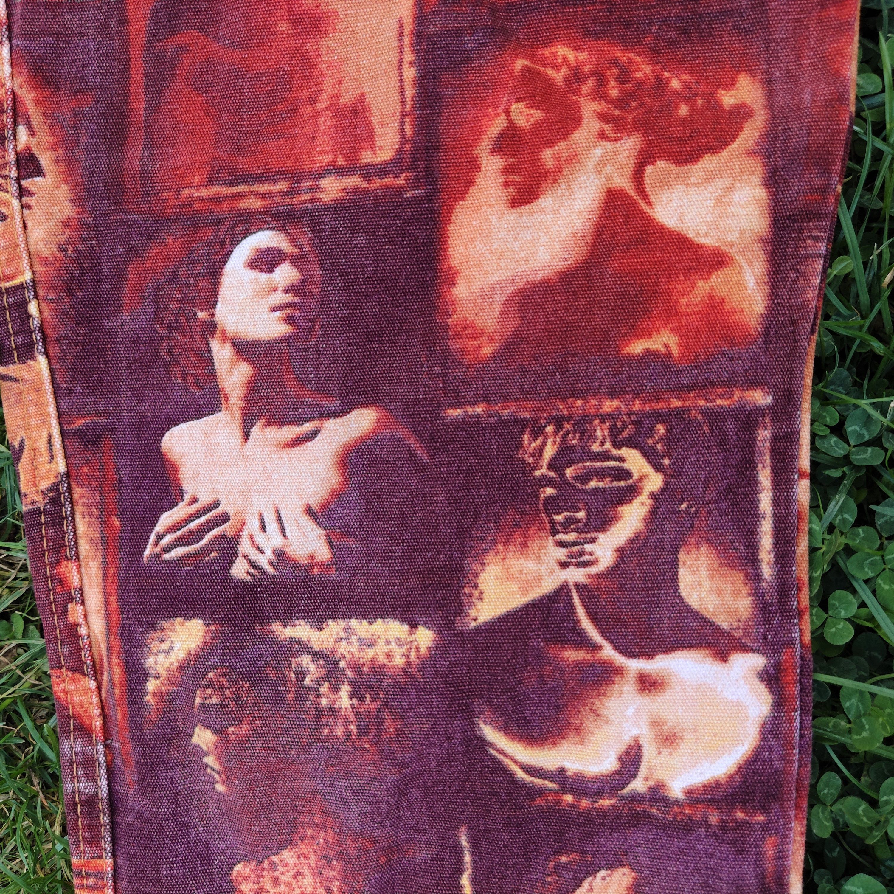 Jean Paul Gaultier Jean Paul Gaultier Face Faces Adonis Portrait Vintage Pants Size 25" / US 0 / IT 36 - 6 Thumbnail