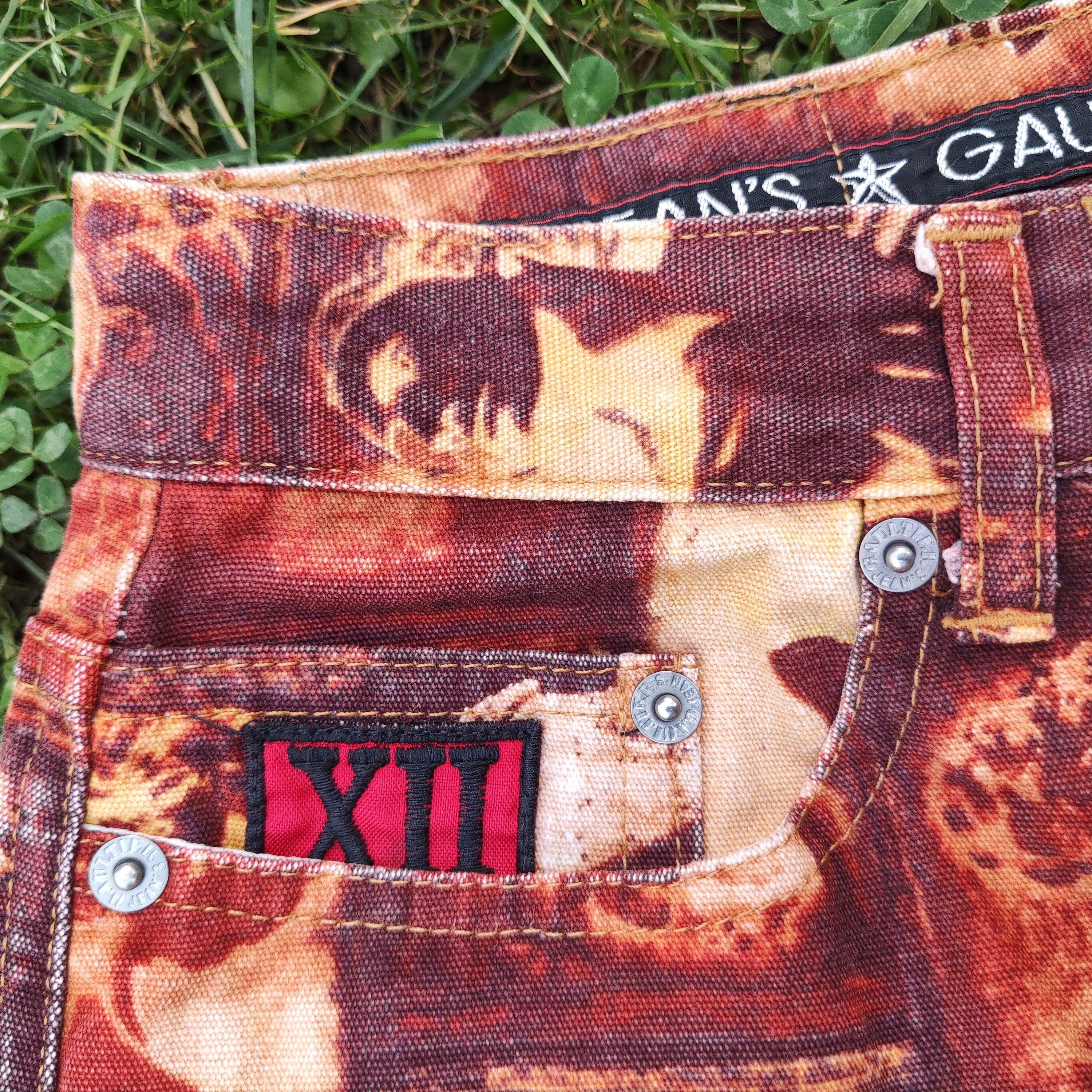 Jean Paul Gaultier Jean Paul Gaultier Face Faces Adonis Portrait Vintage Pants Size 25" / US 0 / IT 36 - 5 Thumbnail