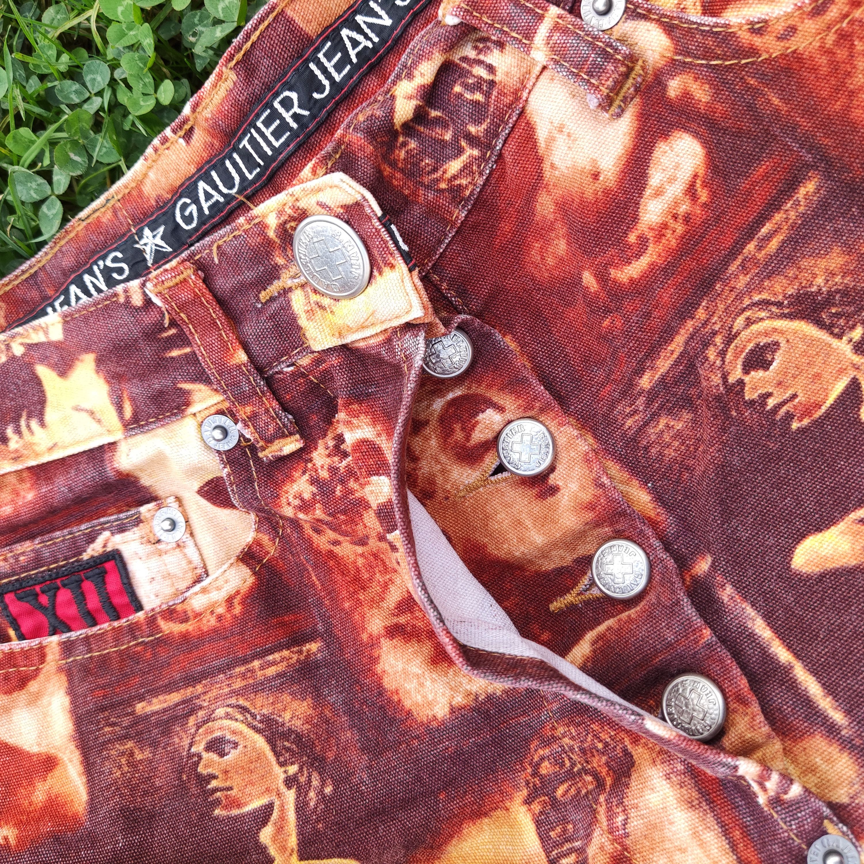 Jean Paul Gaultier Jean Paul Gaultier Face Faces Adonis Portrait Vintage Pants Size 25" / US 0 / IT 36 - 12 Thumbnail
