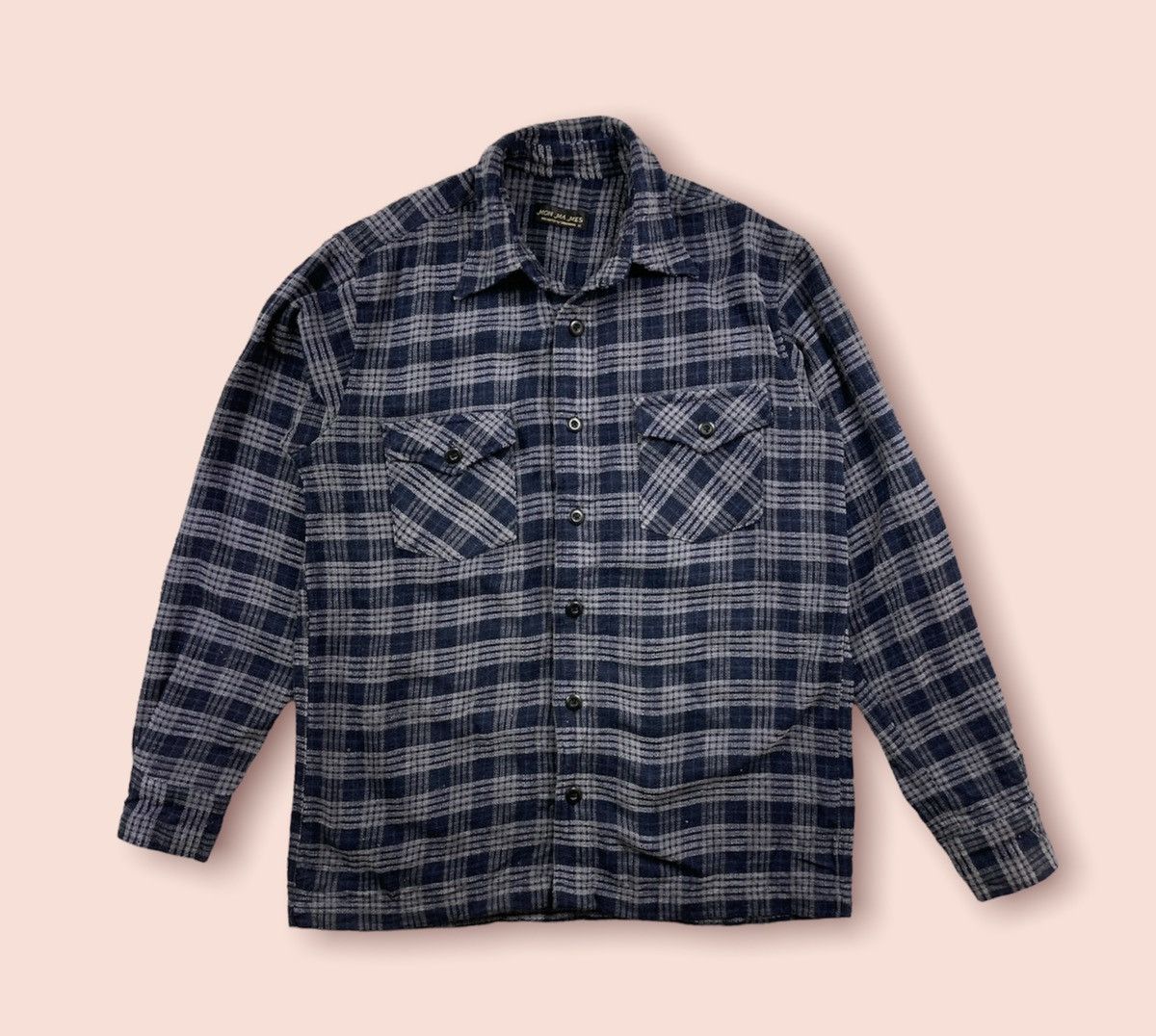 Japanese Brand × Vintage Vintage 90s Japanese Brand Mon Ma Mes by Shimura Dark Blue Size US M / EU 48-50 / 2 - 1 Thumbnail