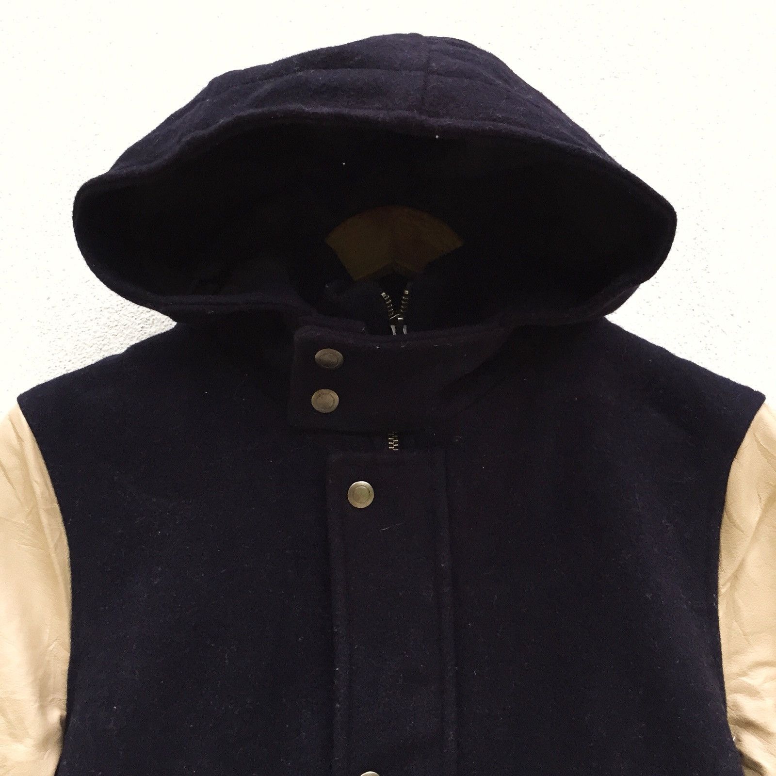 United Arrows A Day in The Life Wool PVC Sleeve Varsity Jacket Size US M / EU 48-50 / 2 - 3 Thumbnail