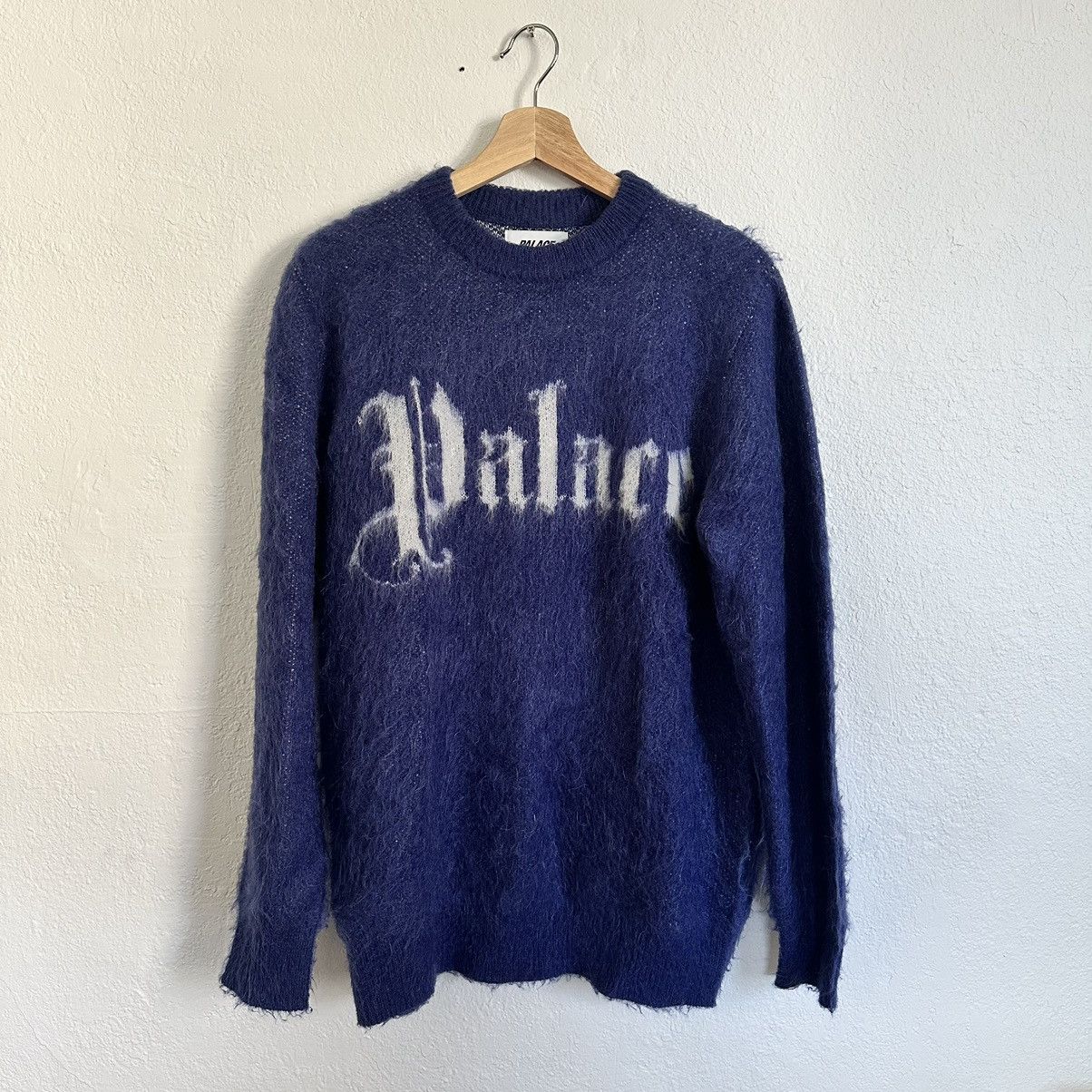 Pre-owned Palace Ye Olde Mohair Knit Fw22 In Purple | ModeSens
