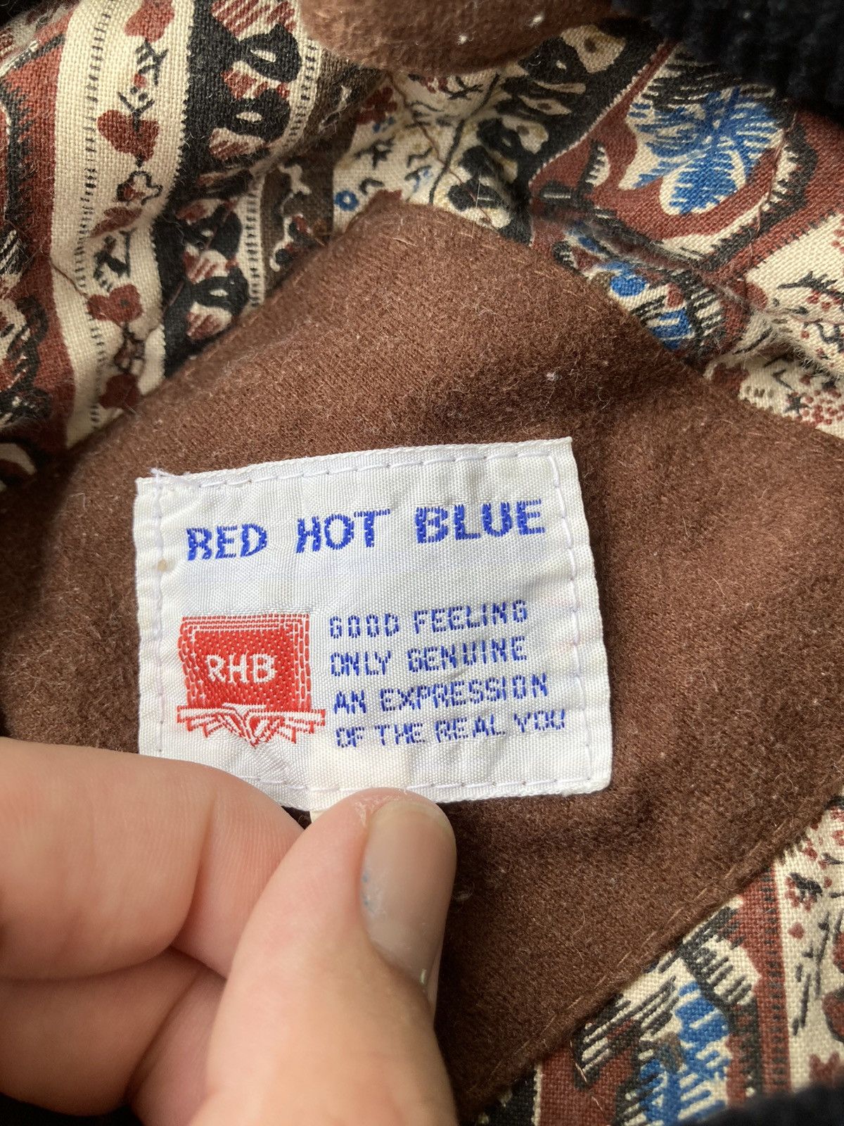 Japanese Brand × Vintage Vintage Red Hot Blue RHB Jacket Brown Size M Size US M / EU 48-50 / 2 - 4 Thumbnail