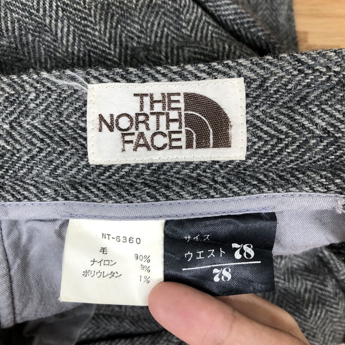 The North Face × Vintage Vintage TNF The North Face Wool Pants Trousers Harringbone Size US 30 / EU 46 - 5 Thumbnail