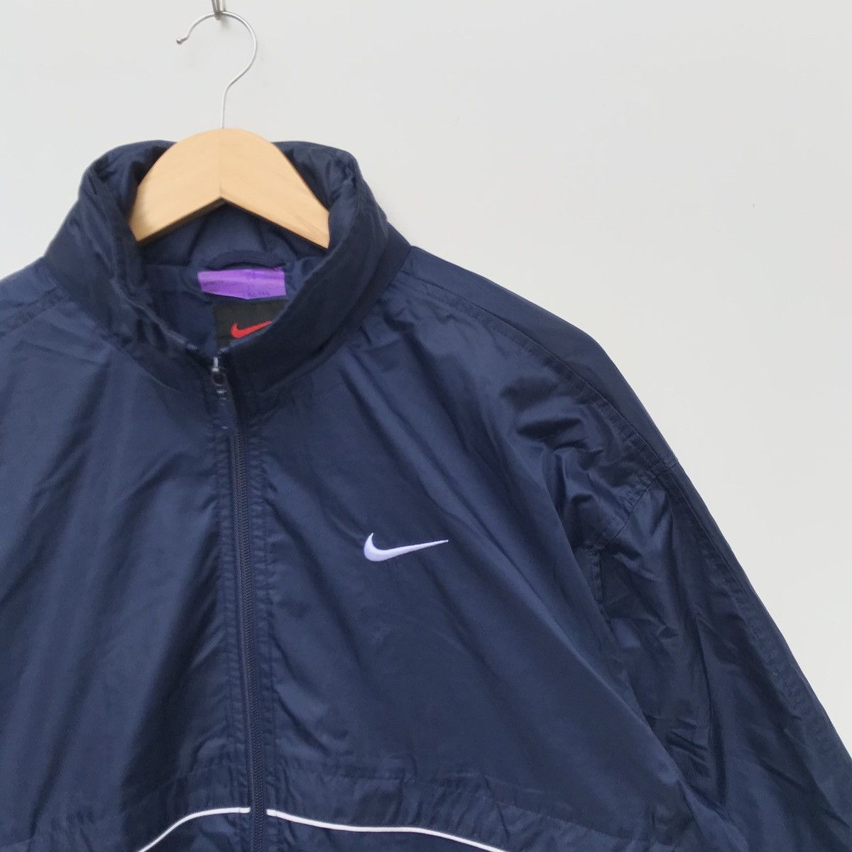 Nike × Vintage Vintage Nike Swoosh Big Logo Spell Out nice Jacket Size US M / EU 48-50 / 2 - 2 Thumbnail