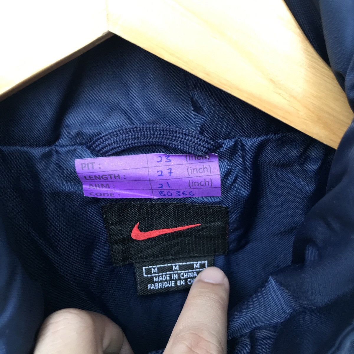 Nike × Vintage Vintage Nike Swoosh Big Logo Spell Out nice Jacket Size US M / EU 48-50 / 2 - 4 Thumbnail