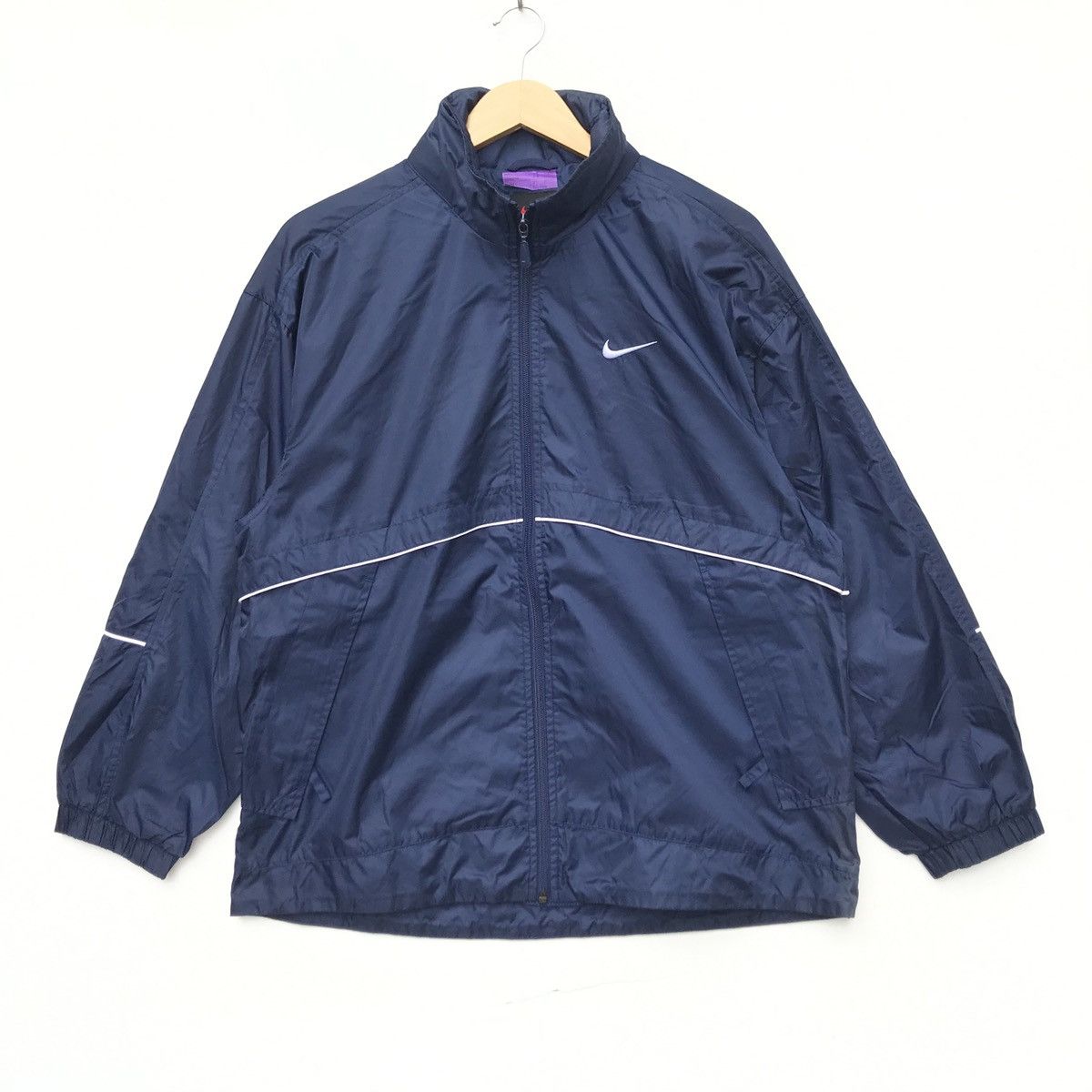 Nike × Vintage Vintage Nike Swoosh Big Logo Spell Out nice Jacket Size US M / EU 48-50 / 2 - 1 Thumbnail