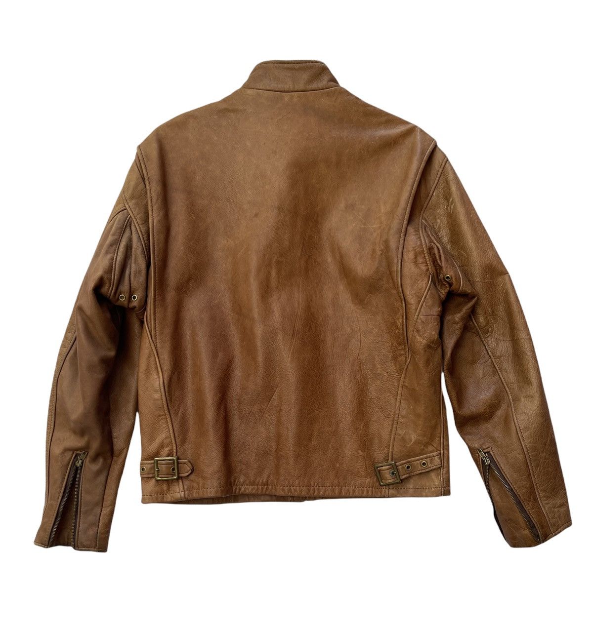 Schott SCHOTT CAFE RACER LEATHER BIKER JACKET Size US M / EU 48-50 / 2 - 2 Thumbnail