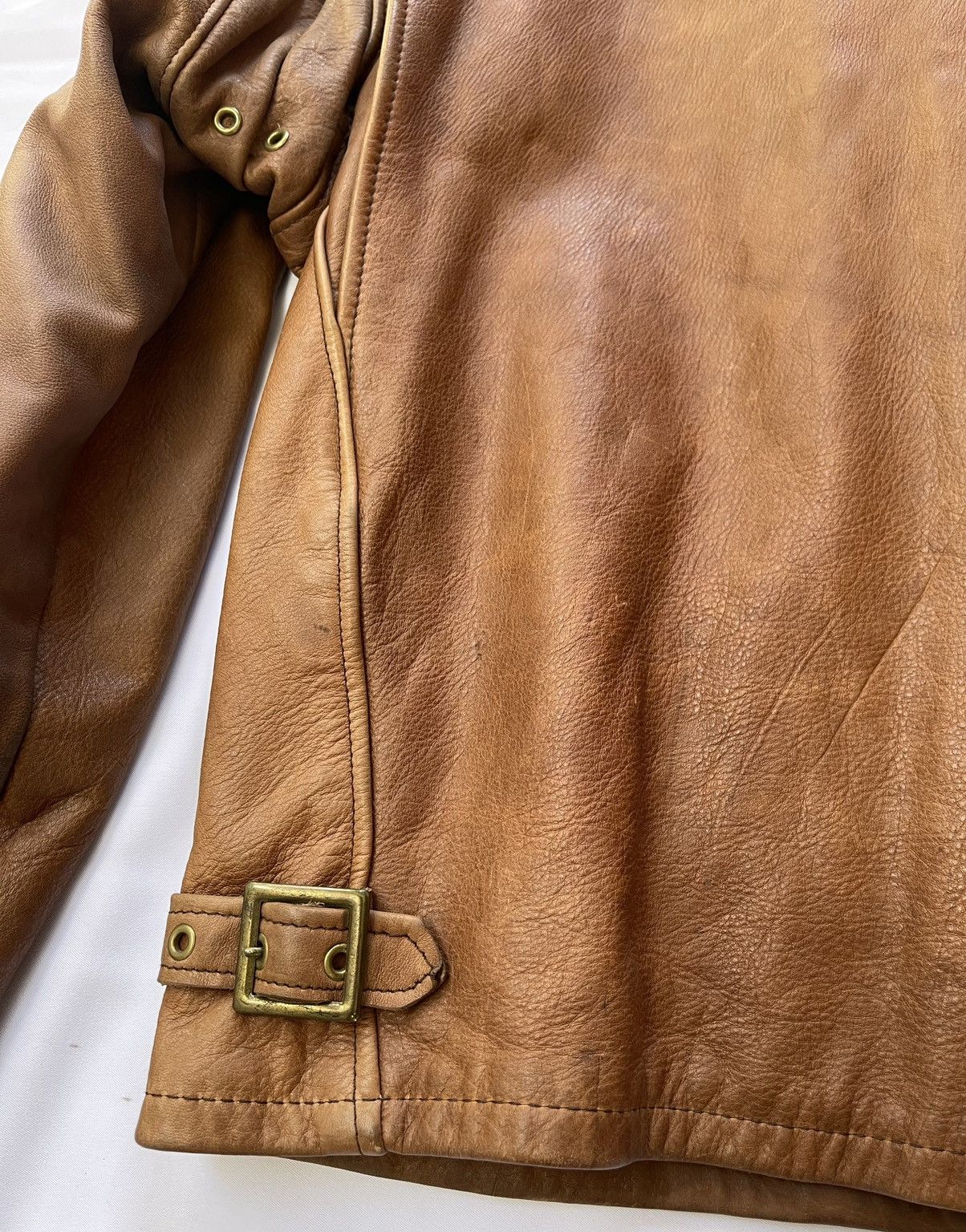 Schott SCHOTT CAFE RACER LEATHER BIKER JACKET Size US M / EU 48-50 / 2 - 16 Thumbnail