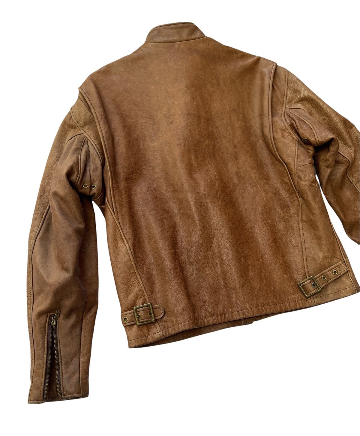 Schott SCHOTT CAFE RACER LEATHER BIKER JACKET Size US M / EU 48-50 / 2 - 7 Thumbnail