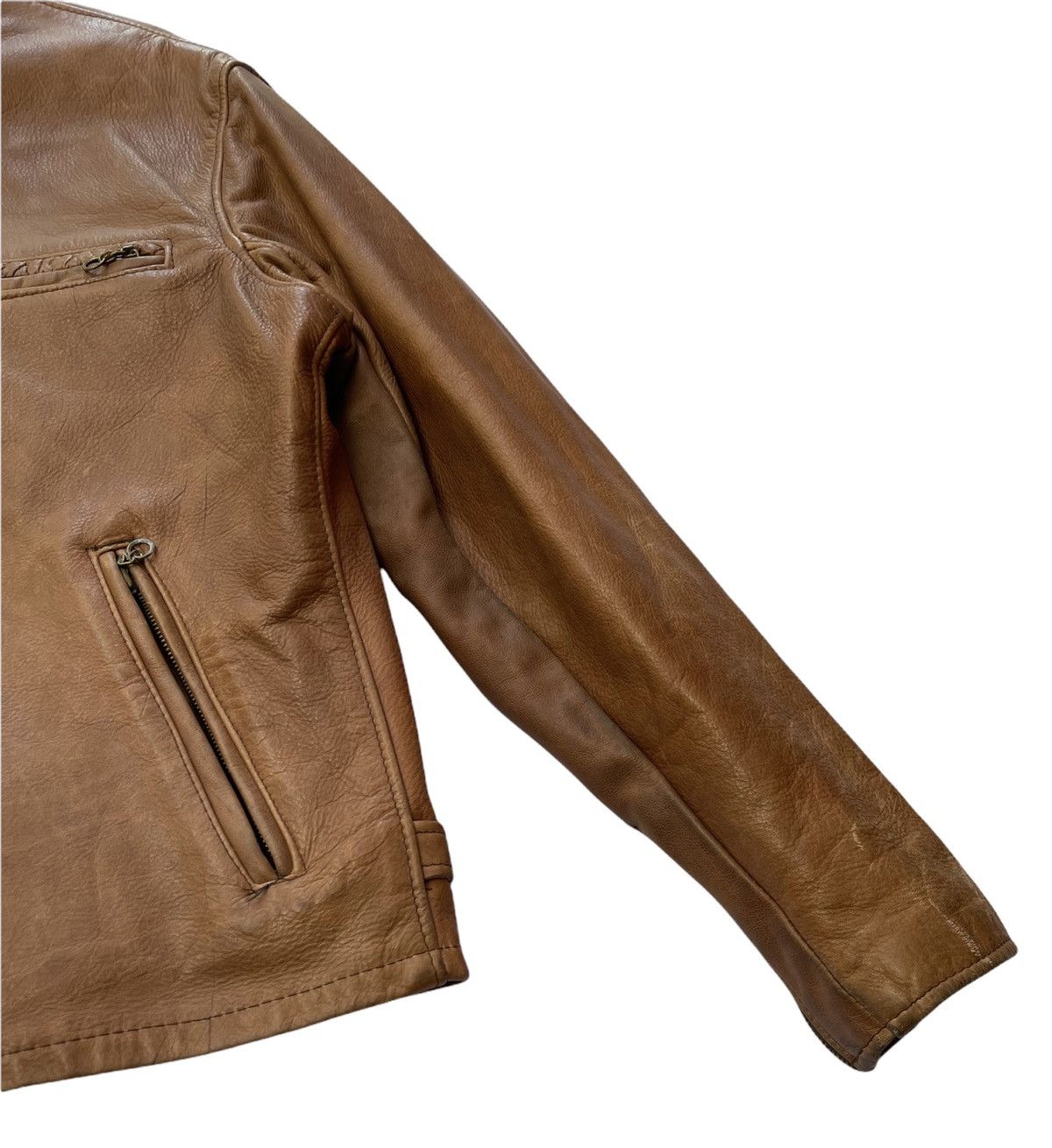 Schott SCHOTT CAFE RACER LEATHER BIKER JACKET Size US M / EU 48-50 / 2 - 13 Thumbnail