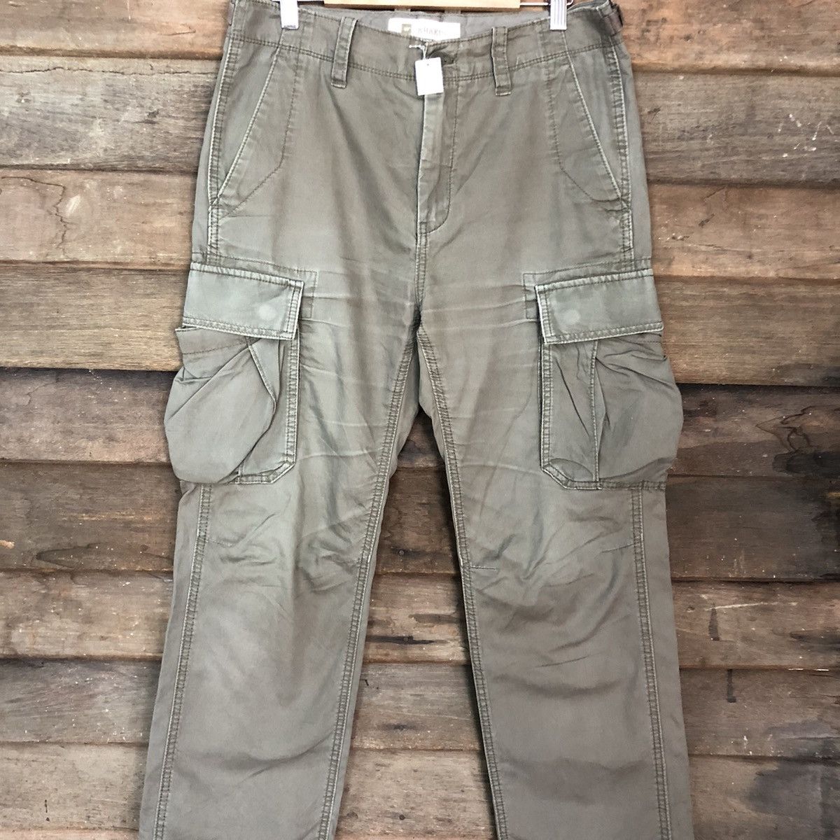 Gap Gap Khakis Grey Multipocket Tactical Cargo Pants #4381 Size US 31 - 4 Thumbnail