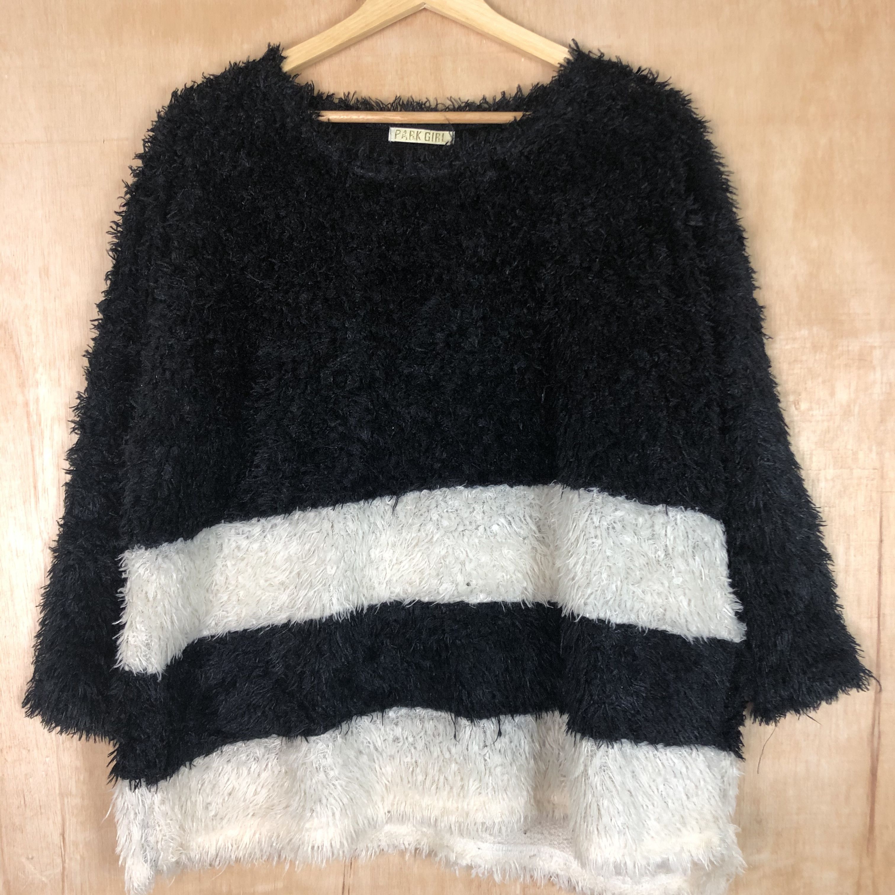 Homespun Knitwear DLL Park Girl japan knitwear shag shaggy mohair fur #c040 Size US XL / EU 56 / 4 - 3 Thumbnail