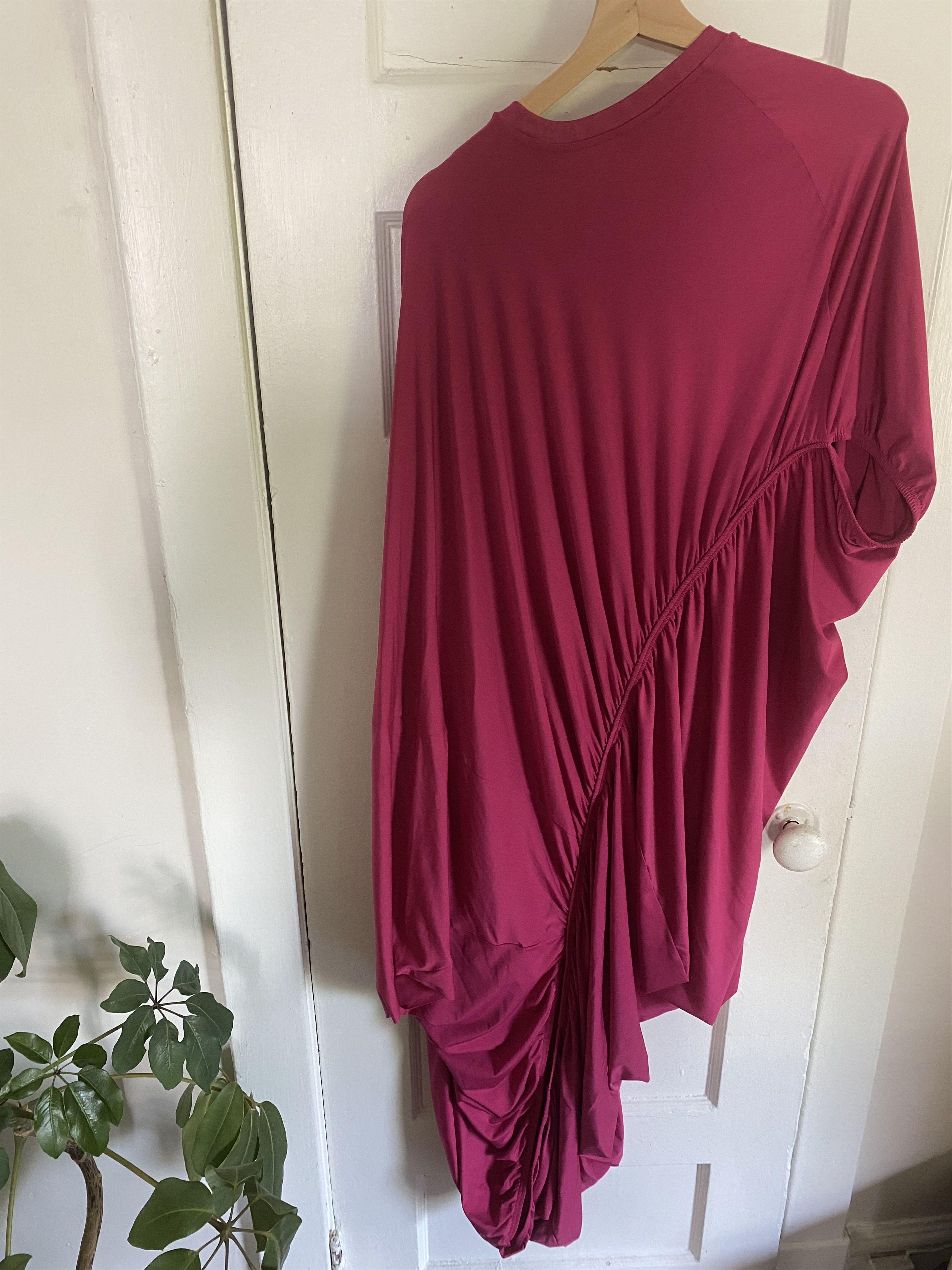 Vetements SS19 Vetements Runwat Fuschia Ruched asymm tunic dress Size ONE SIZE - 1 Thumbnail