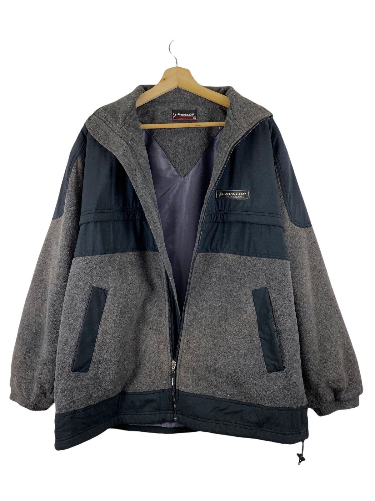 Dunlop × Vintage VINTAGE DUNLOP MOTORSPORT FLEECE JACKET Size US L / EU 52-54 / 3 - 4 Thumbnail