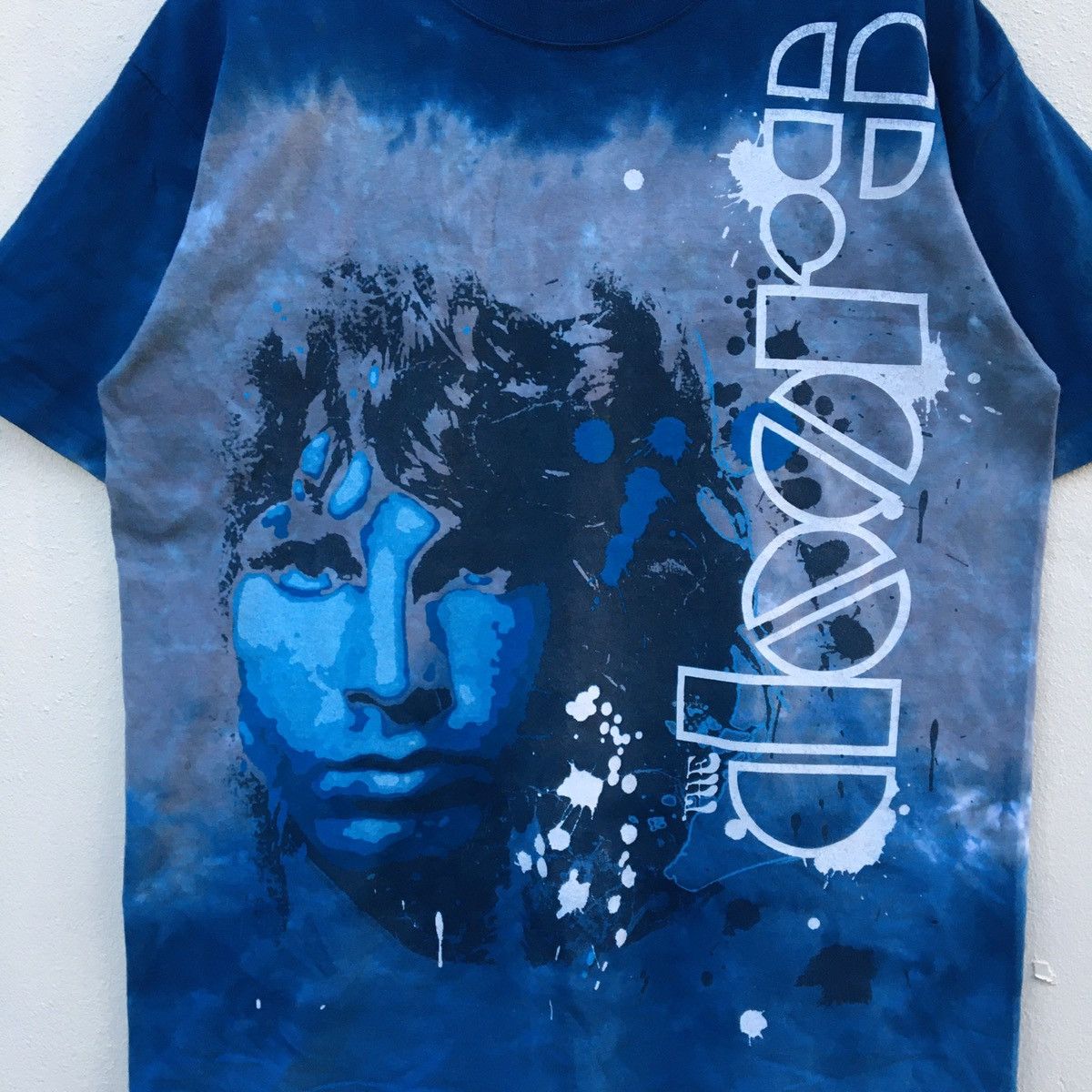 Band Tees Vintage THE DOORS BAND JIM MORRISON LIQUID BLUE T-shirt Size US L / EU 52-54 / 3 - 5 Thumbnail