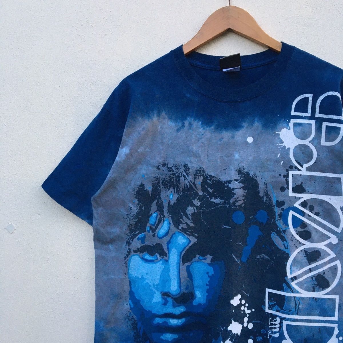 Band Tees Vintage THE DOORS BAND JIM MORRISON LIQUID BLUE T-shirt Size US L / EU 52-54 / 3 - 4 Thumbnail