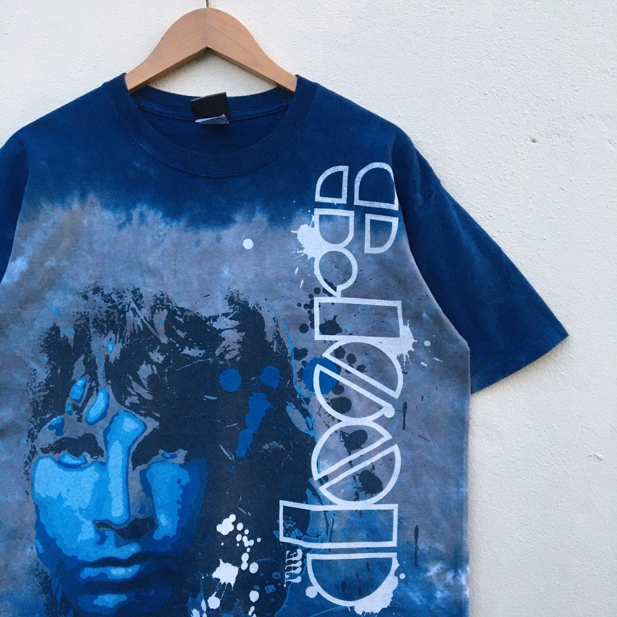 Band Tees Vintage THE DOORS BAND JIM MORRISON LIQUID BLUE T-shirt Size US L / EU 52-54 / 3 - 3 Thumbnail