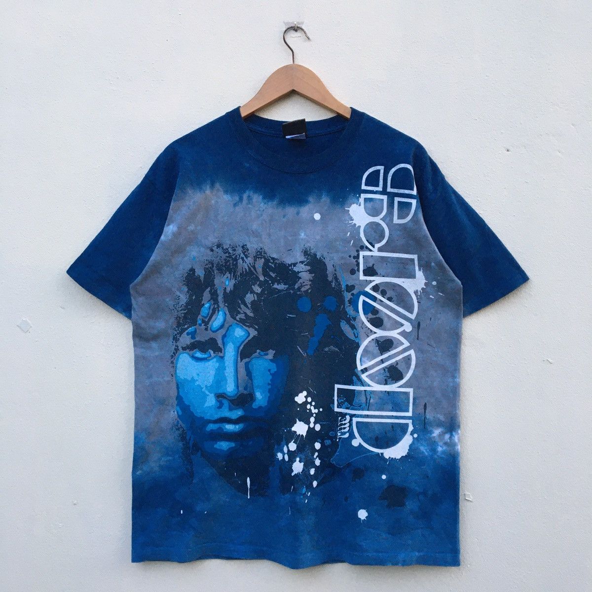 Vintage THE DOORS BAND JIM MORRISON LIQUID BLUE T-shirt