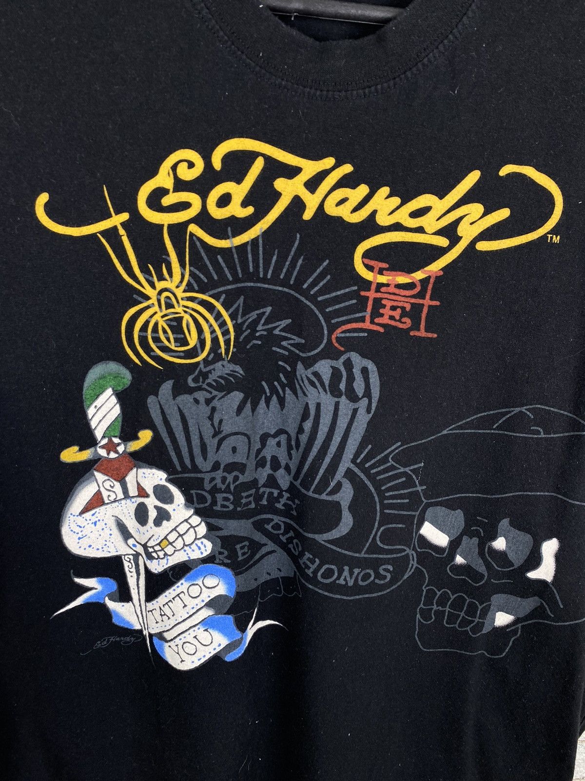 Christian Audigier × Ed Hardy × Vintage Mens Vintage Ed Hardy T-shirt By Christian Audigier tee y2k Size US S / EU 44-46 / 1 - 6 Thumbnail