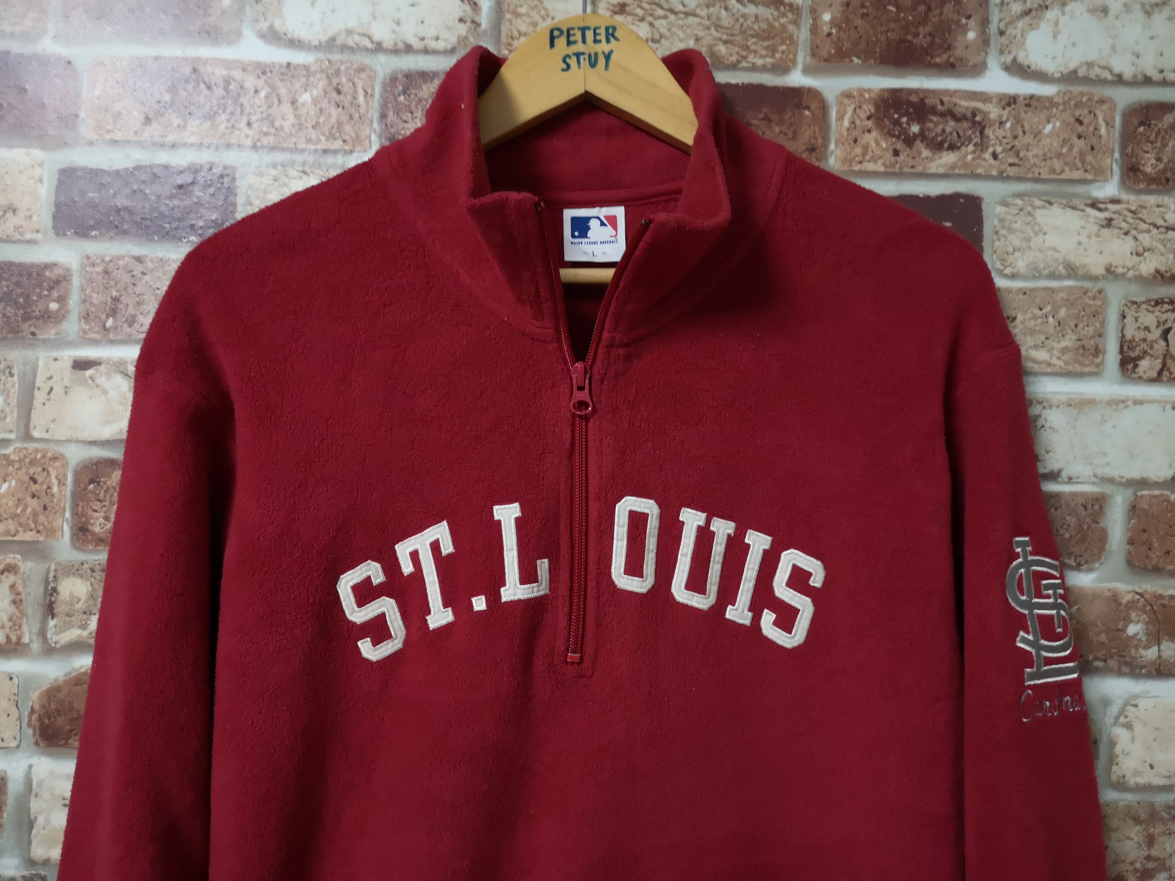 MLB × Uniqlo St. Louis Sweater Half Zipper Size US L / EU 52-54 / 3 - 2 Thumbnail