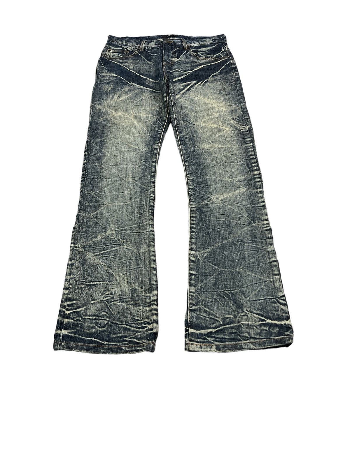 Japanese Brand SICK‼️ROCK STE DISTRESSED DENIM PANT Size US 30 / EU 46 - 2 Thumbnail